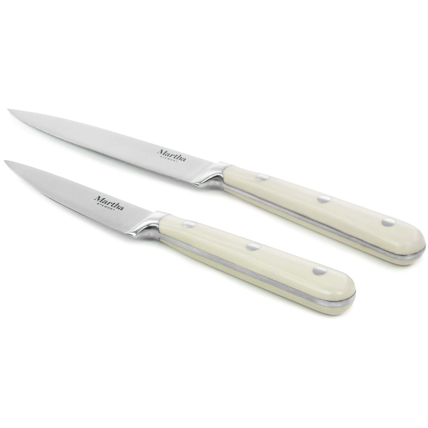 Martha Stewart Stainless Steel 2-Piece Cutlery Set, Cream - Image 5