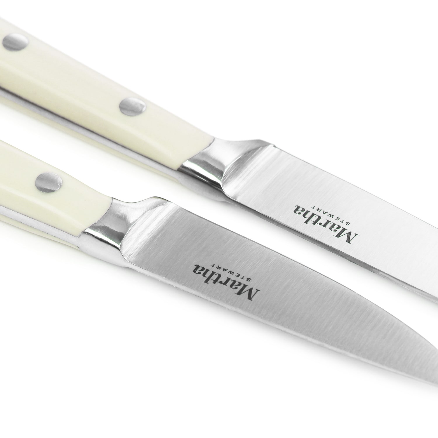 Martha Stewart Stainless Steel 2-Piece Cutlery Set, Cream - Image 6