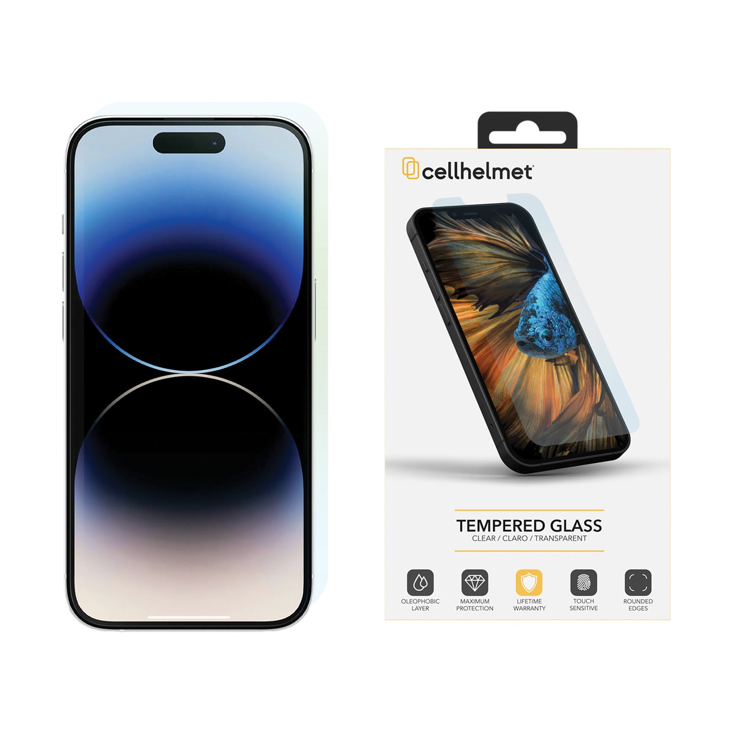 cellhelmet Tempered Glass Screen Protector, For iPhone 15 Pro - Image 3
