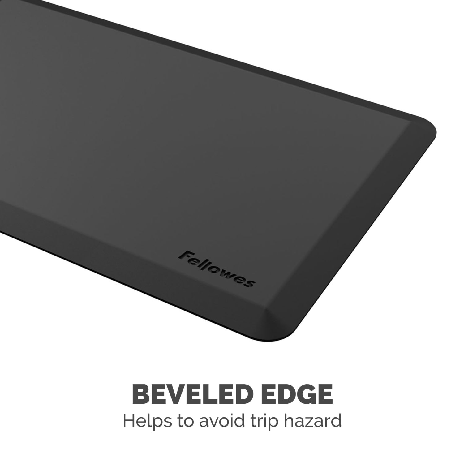 Fellowes Anti-Fatigue Wellness Floor Mat, Rectangular, 36in x 24in, Black - Image 4