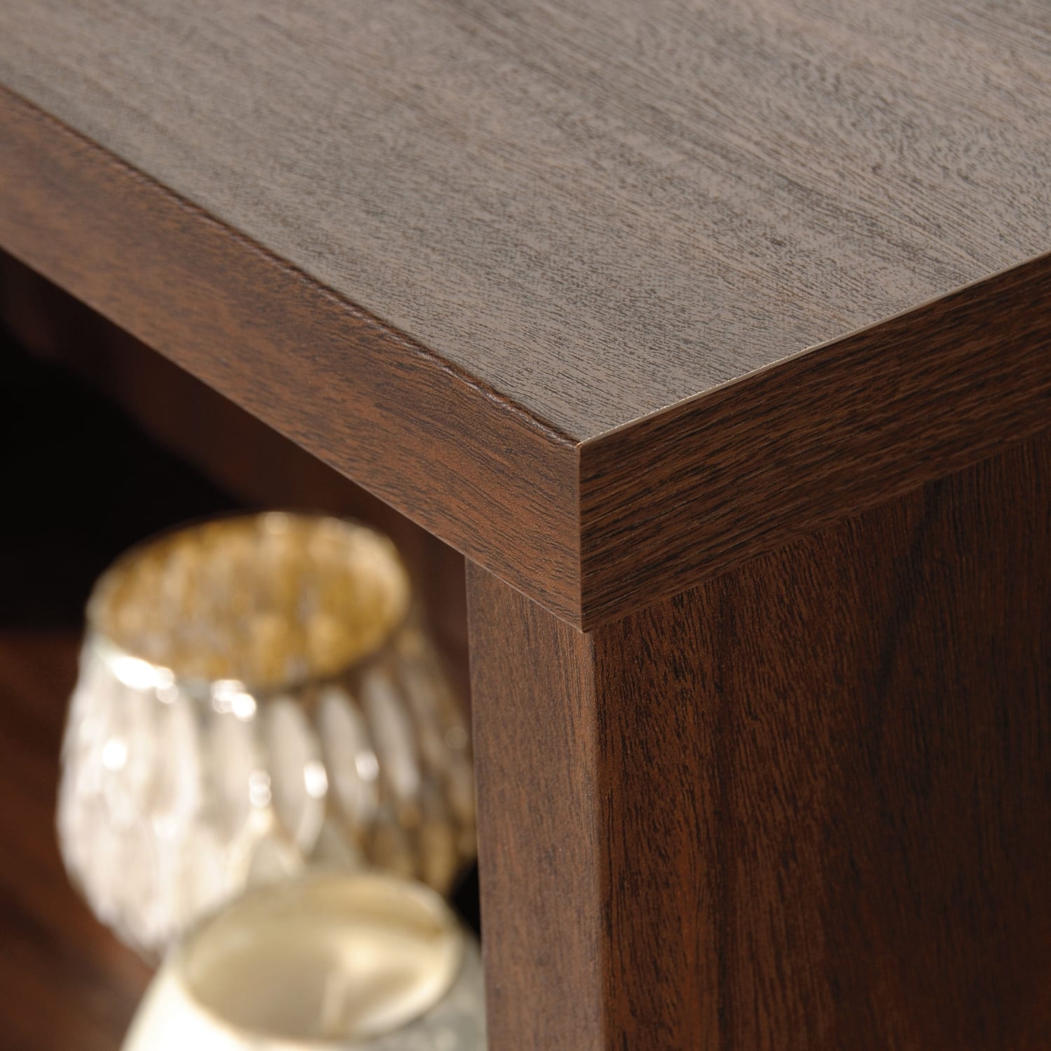 Sauder Optimum 45inH 3-Shelf Bookcase Spiced Mahogany - Image 6