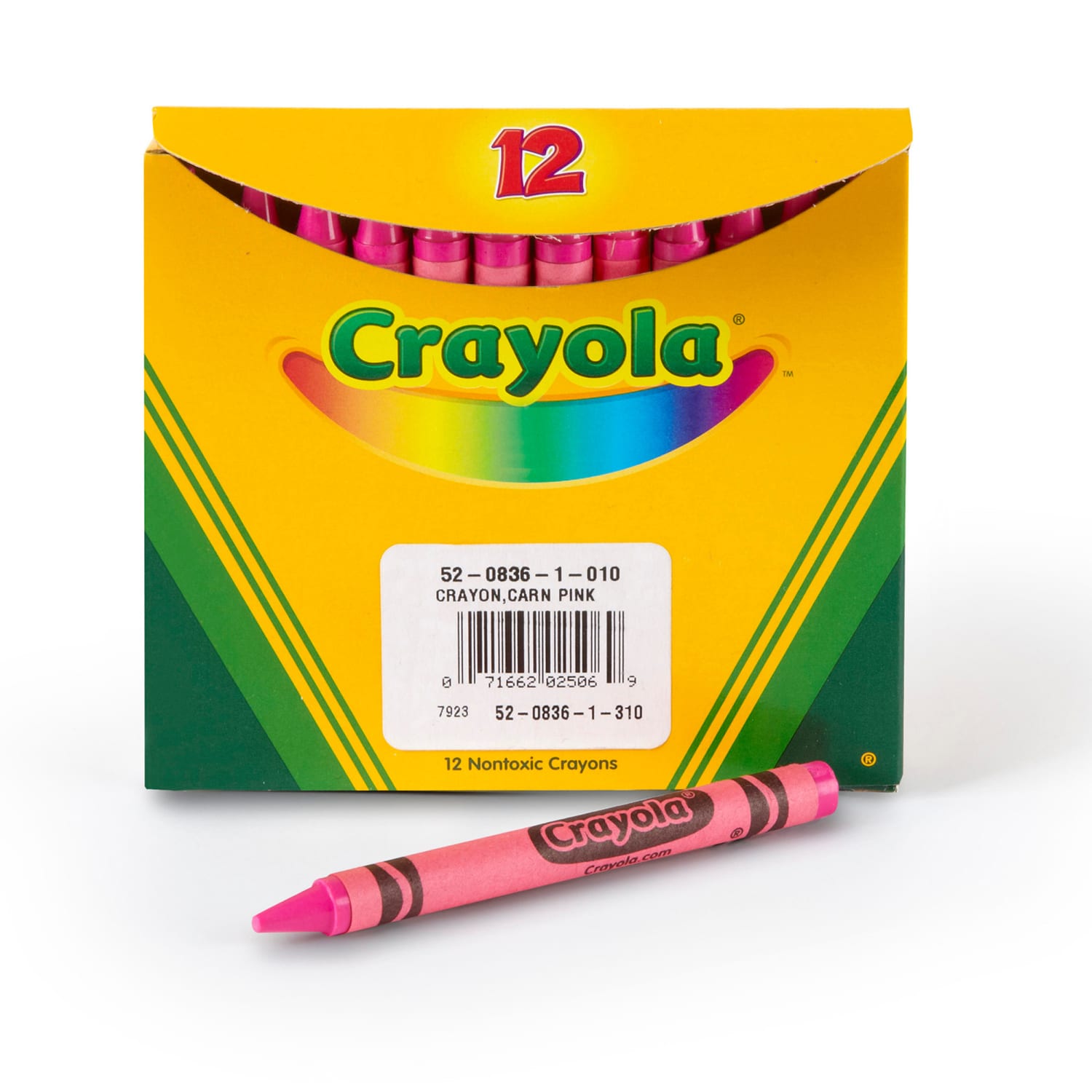 Crayola Bulk Crayons, Regular Size, Carnation Pink, 12 Per Pack, Set Of 6 Packs - Image 3