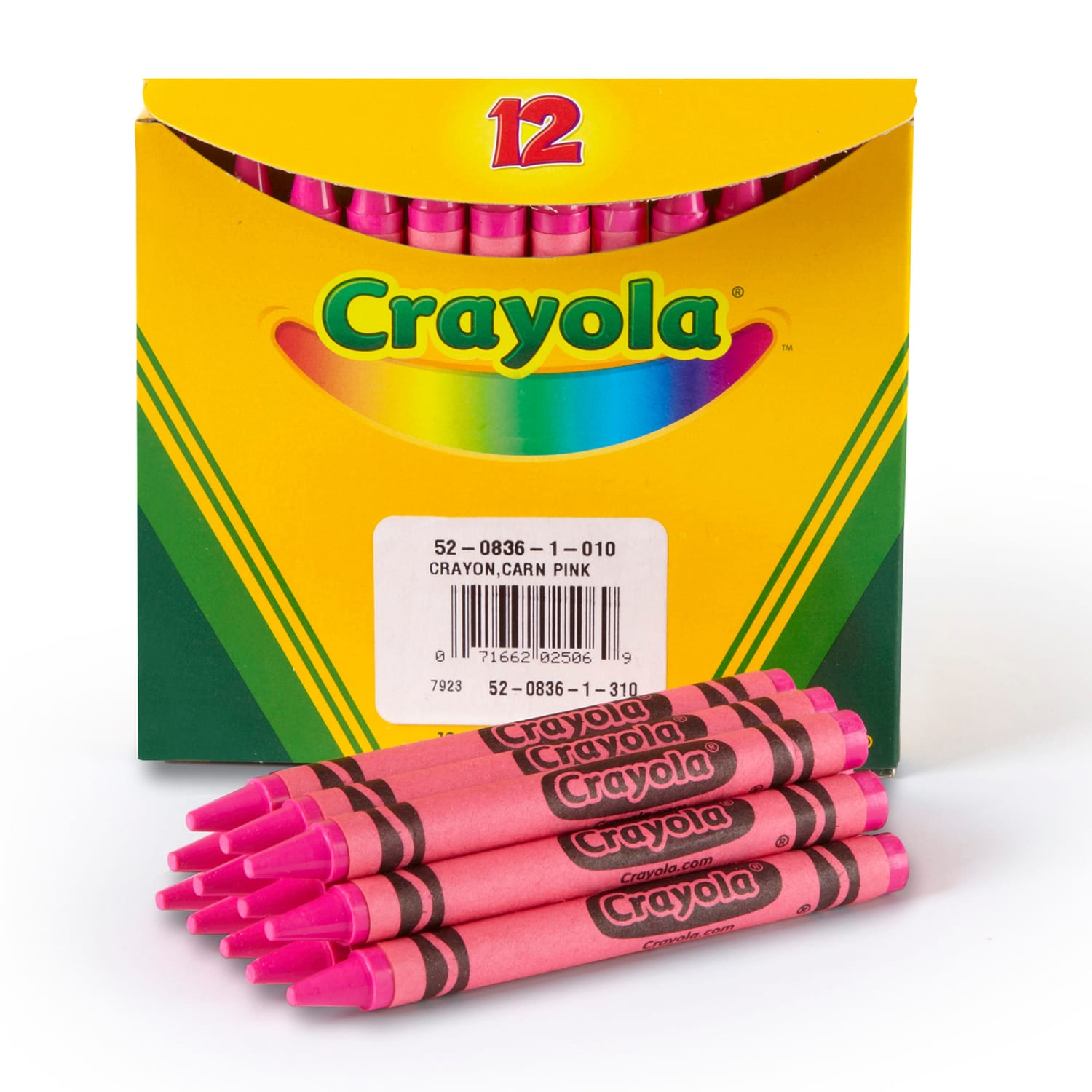 Crayola Bulk Crayons, Regular Size, Carnation Pink, 12 Per Pack, Set Of 6 Packs - Image 4