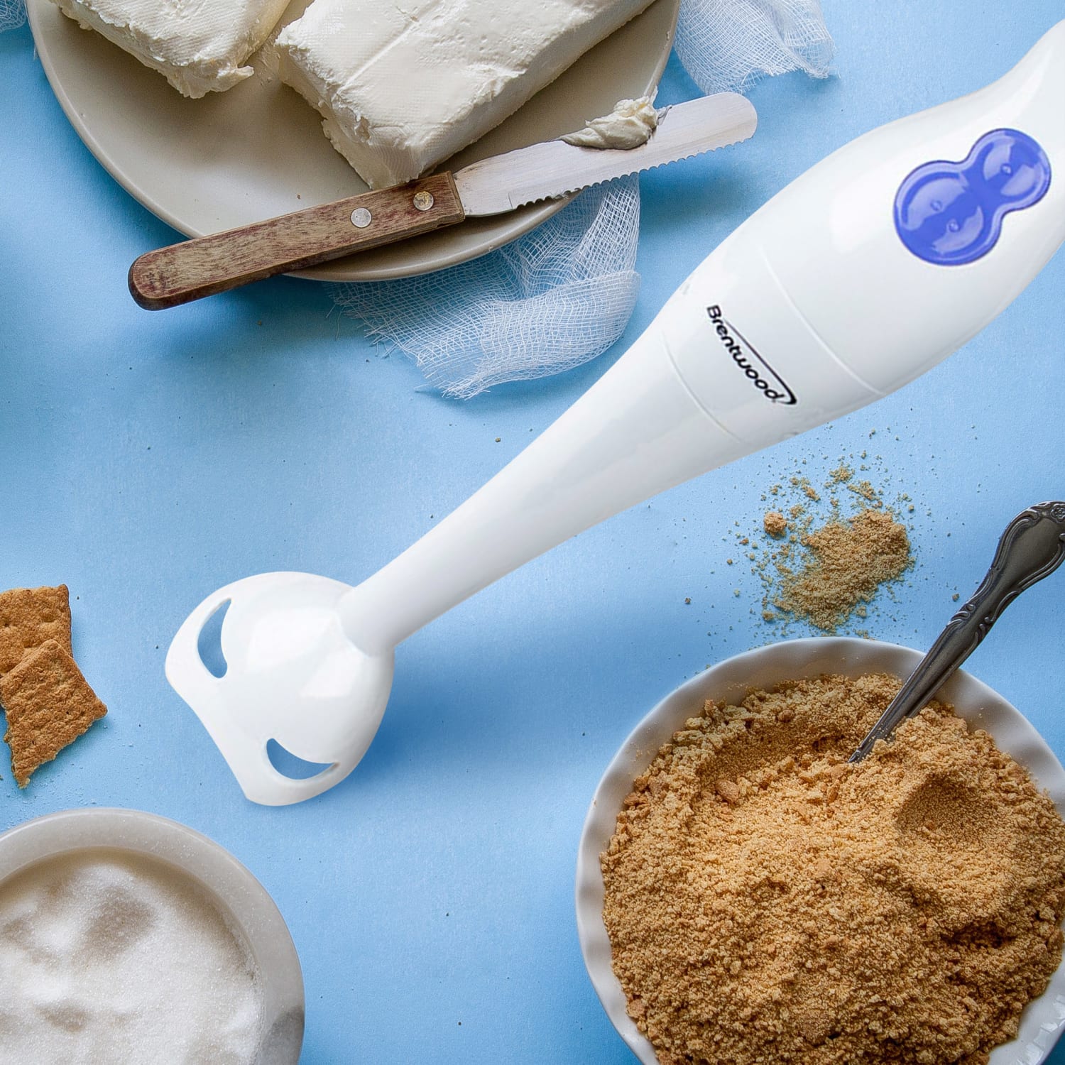 Brentwood 2-Speed Hand Blender, White, 99583183M - Image 4