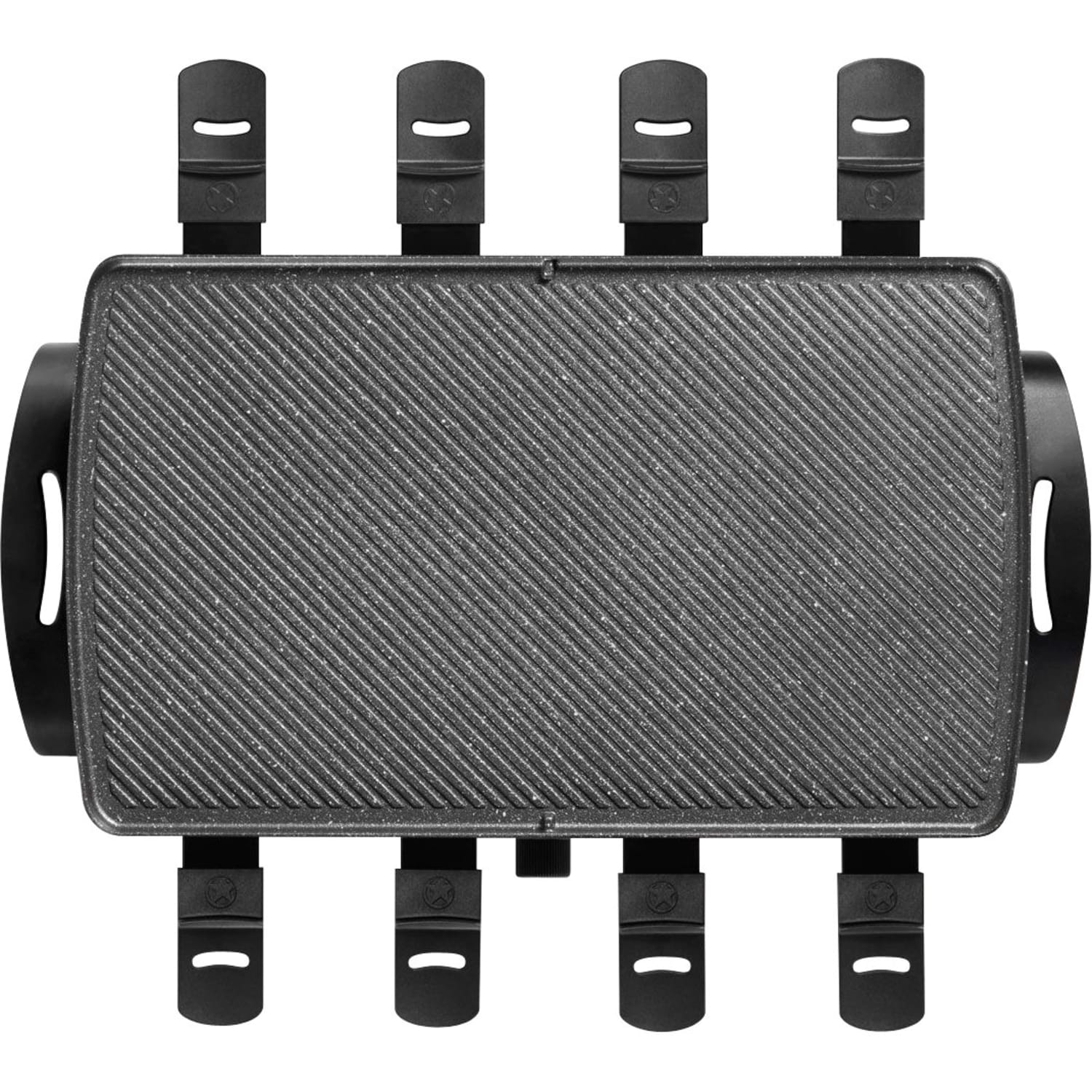 Starfrit THE ROCK Raclette/Party Grill Set, 9-1/2inH x 16inW x 5-1/4inD, Black - Image 5