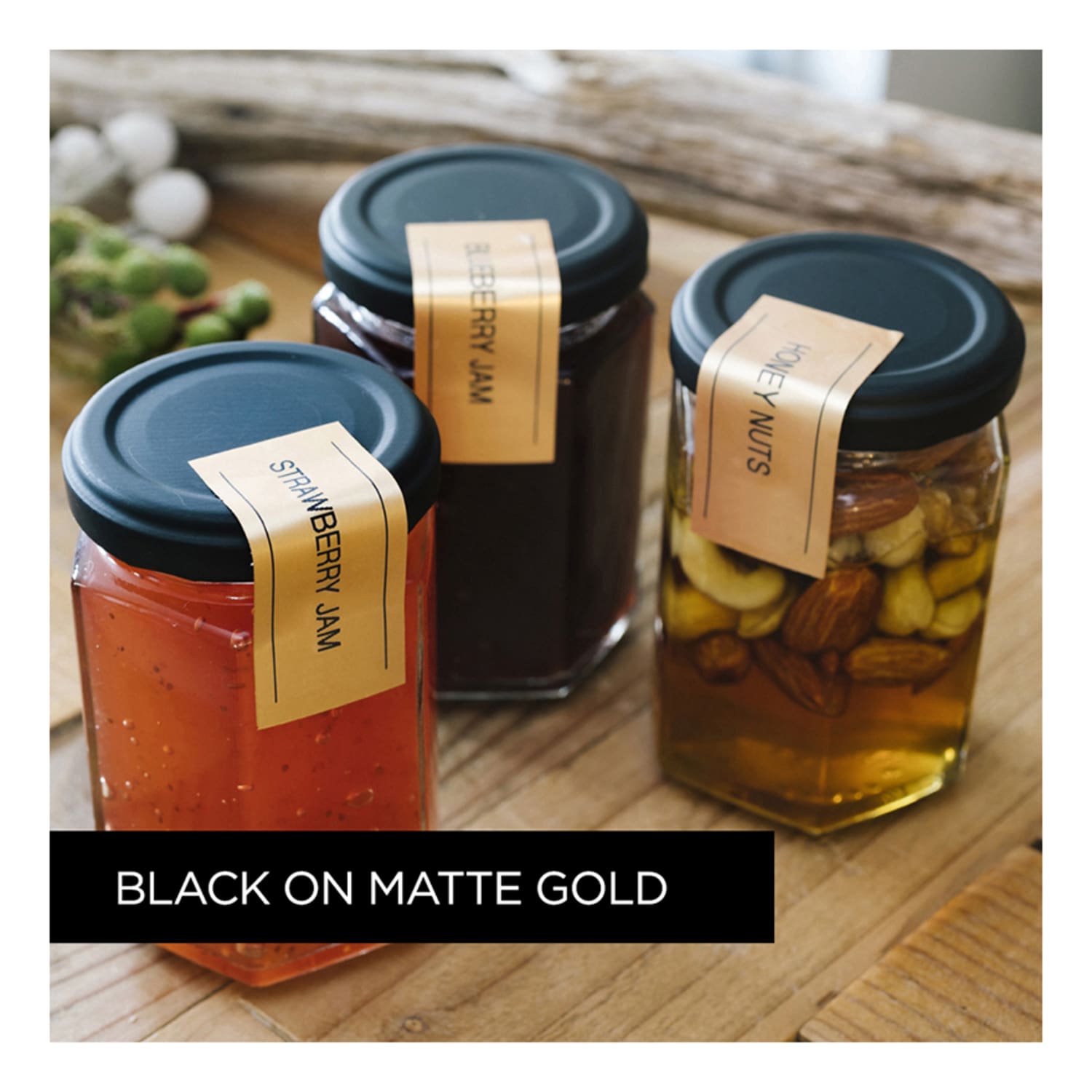 Brother TZE Premium Matte Laminated Tape, 0.94in x 26.2ft, Black/Gold - Image 3
