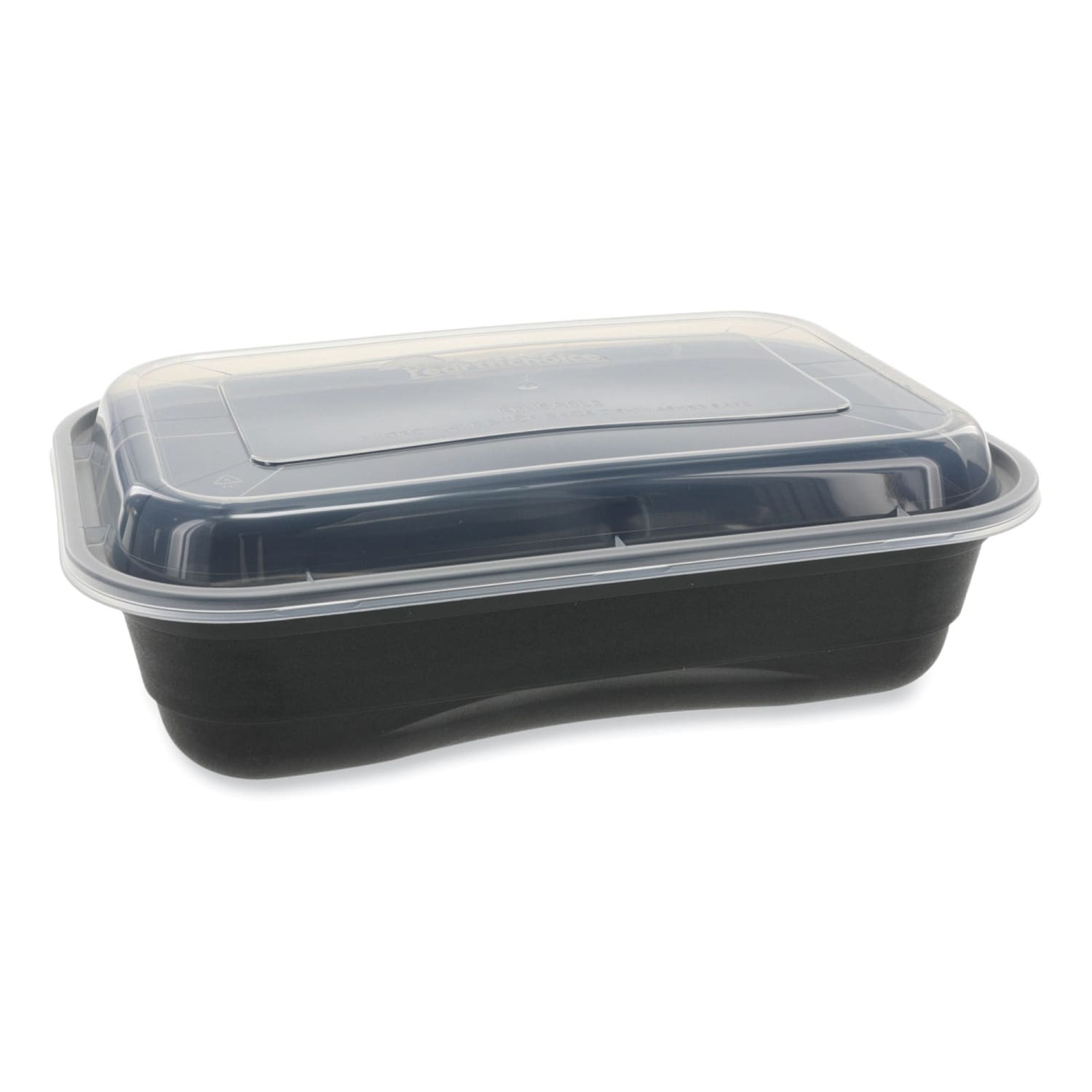 Pactiv Evergreen EarthChoice Versa2Go Microwaveable Containers, 36 Oz, Black/Clear, Carton Of 150 Containers - Image 4