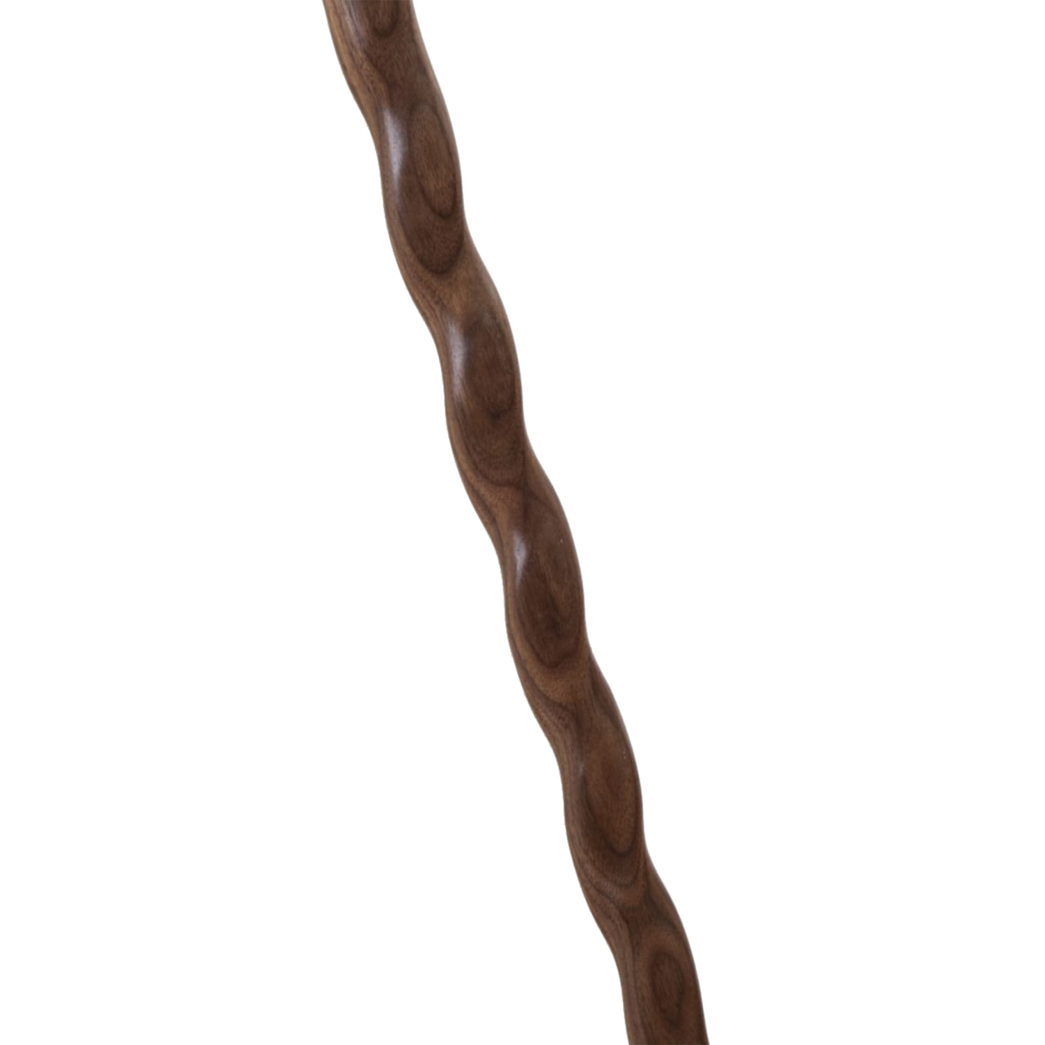 Brazos Walking Sticks Twisted Walnut Wood Cane With Derby Handle, 34in - Image 4