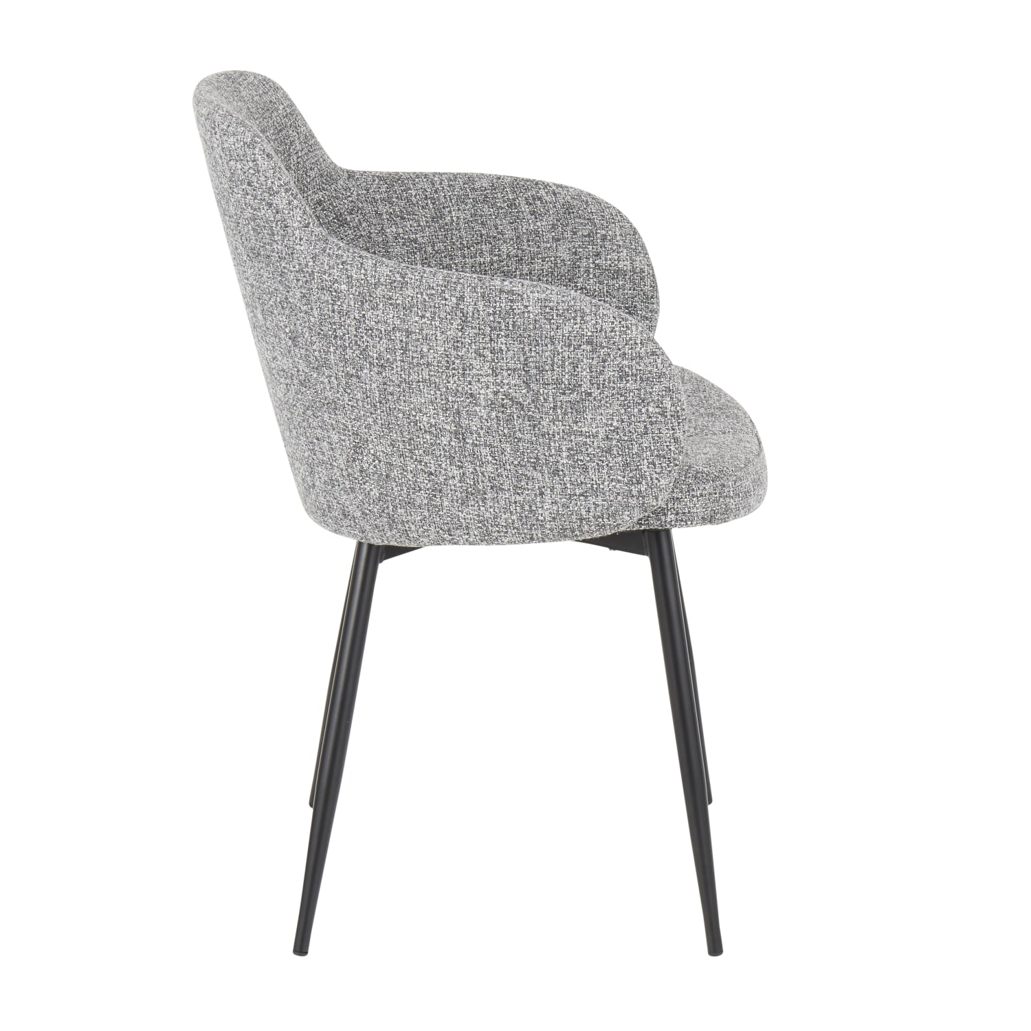 LumiSource Boyne Chair, Black/Gray - Image 3