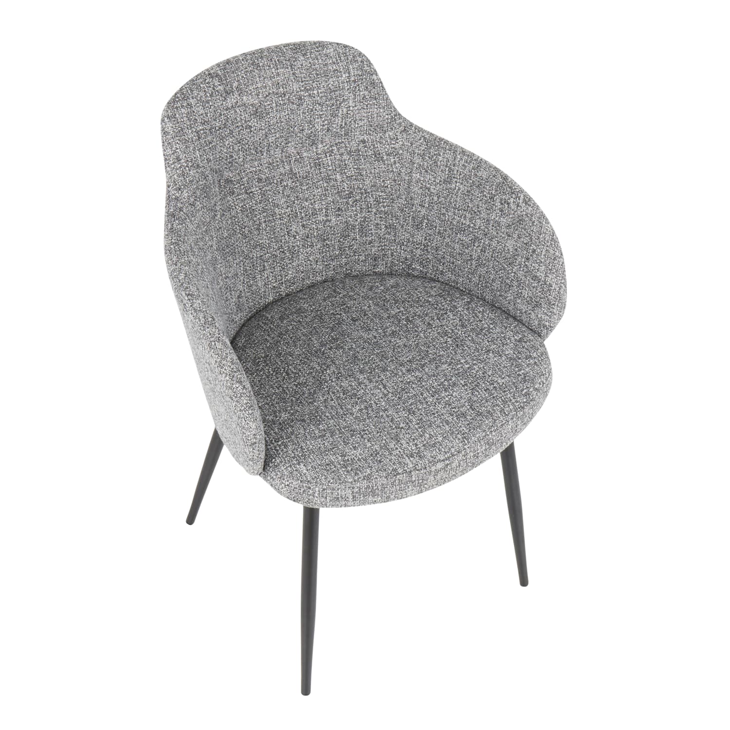LumiSource Boyne Chair, Black/Gray - Image 7