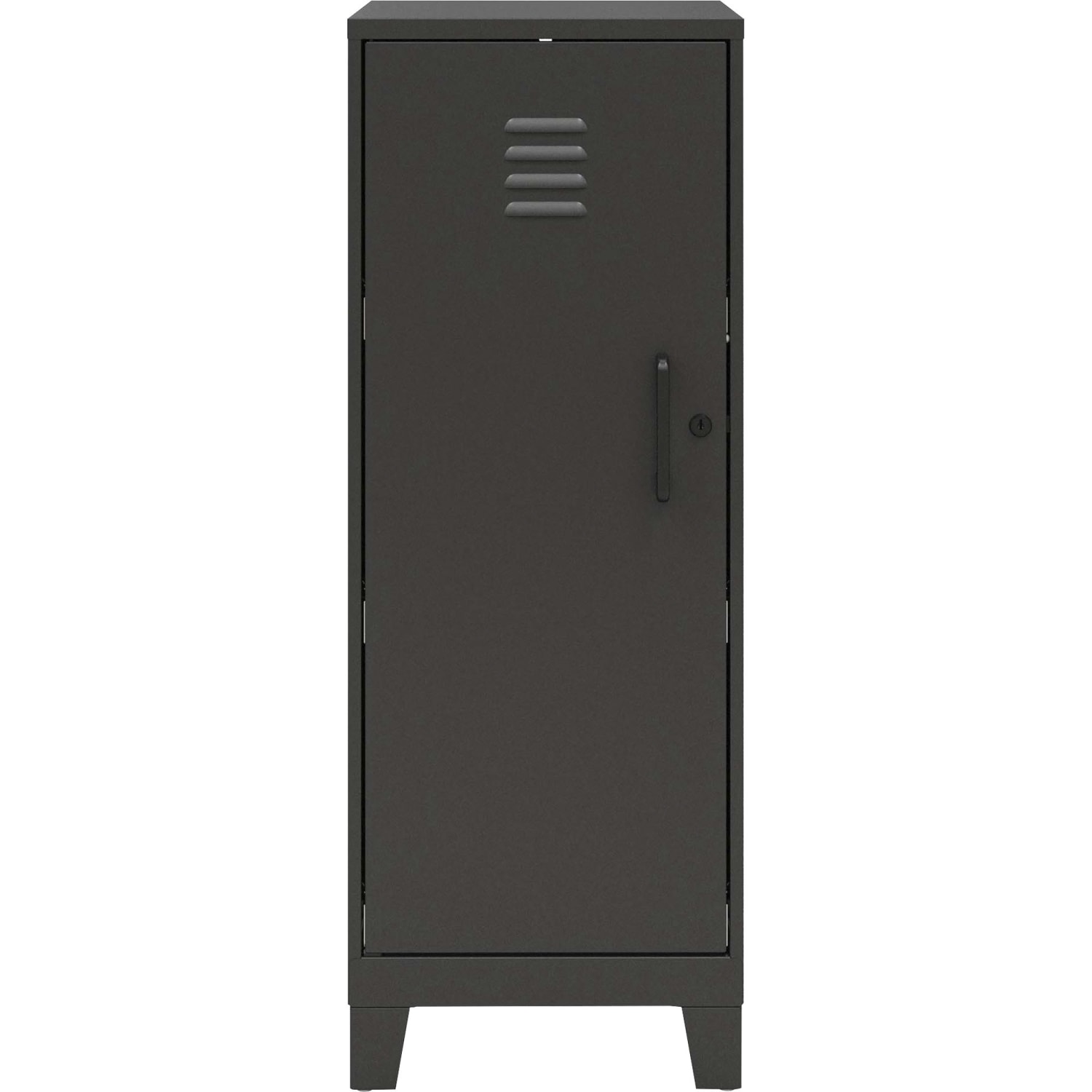 LYS SOHO Locker - 3 Shelve(s) - for Office, Home, Classroom, Playroom, Basement, Garage, Cloth, Sport Equipments, Toy, Game - Overall Size 42.5in x 14.3in x 18in - Black - Steel - Image 3
