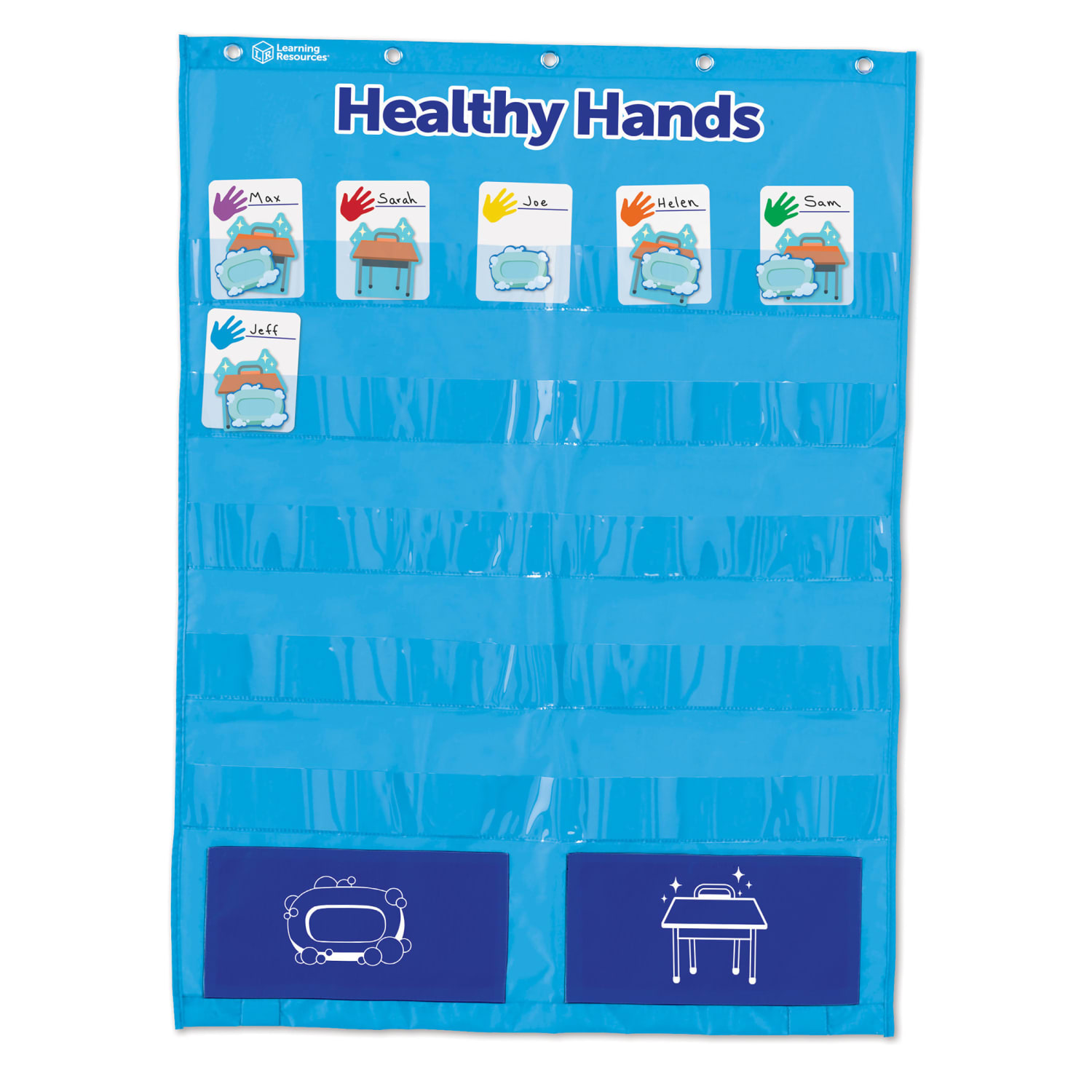 Learning Resources Healthy Hands Pocket Chart - Image 3