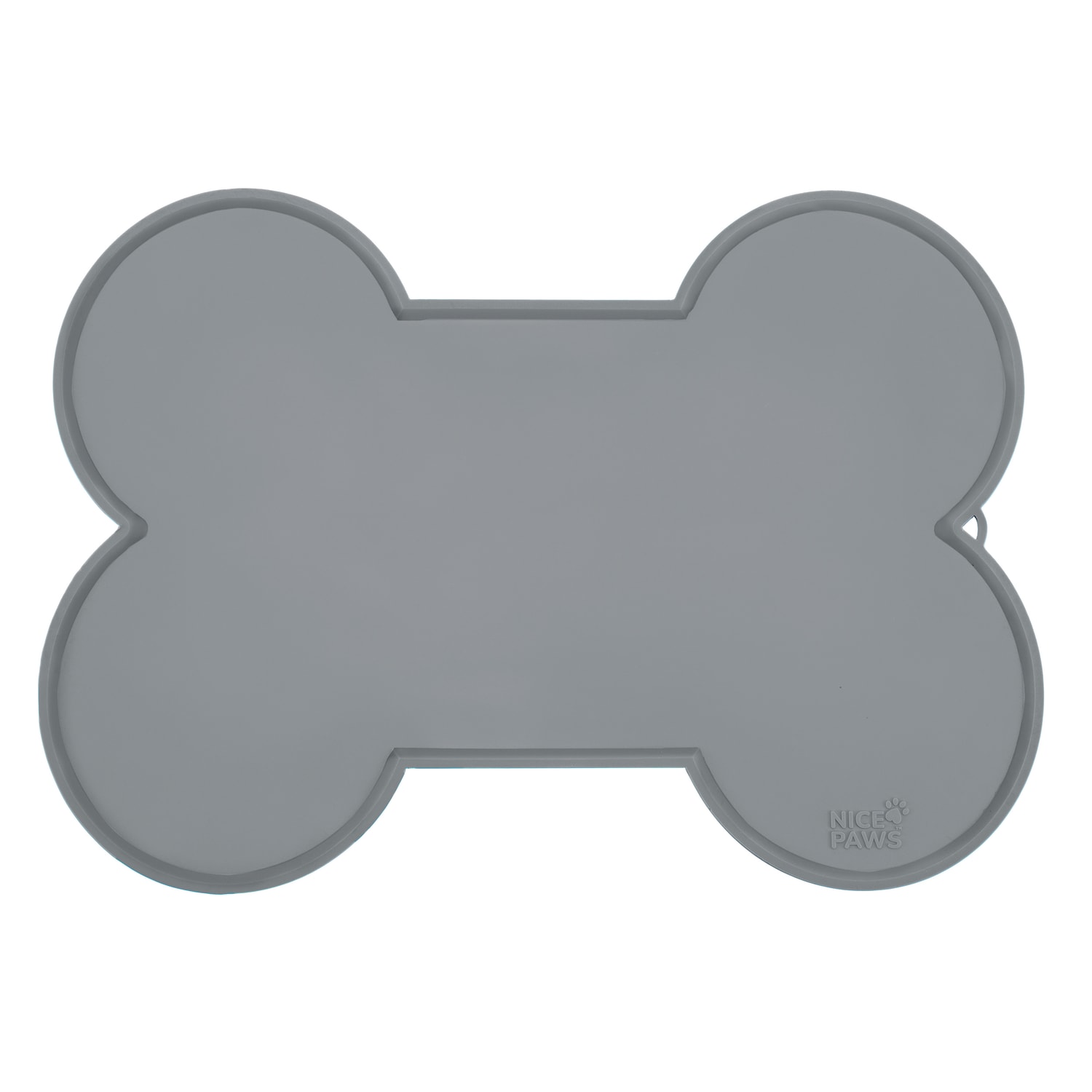 Nice Paws Bone Mat, 12-1/2in x 20-1/2in, Gray