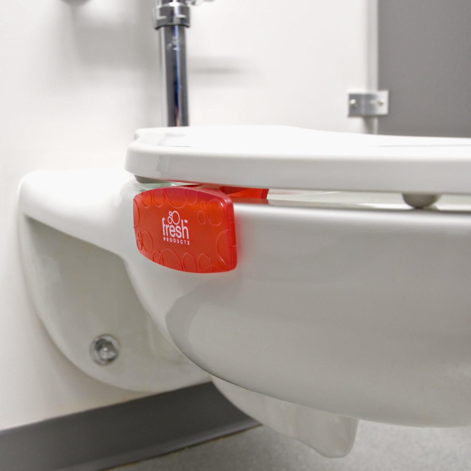 Fresh Products Eco Clip Toilet And Trash Air Fresheners, Spiced Apple Scent, 1.9 Oz, Red, Pack Of 72 Fresheners - Image 4