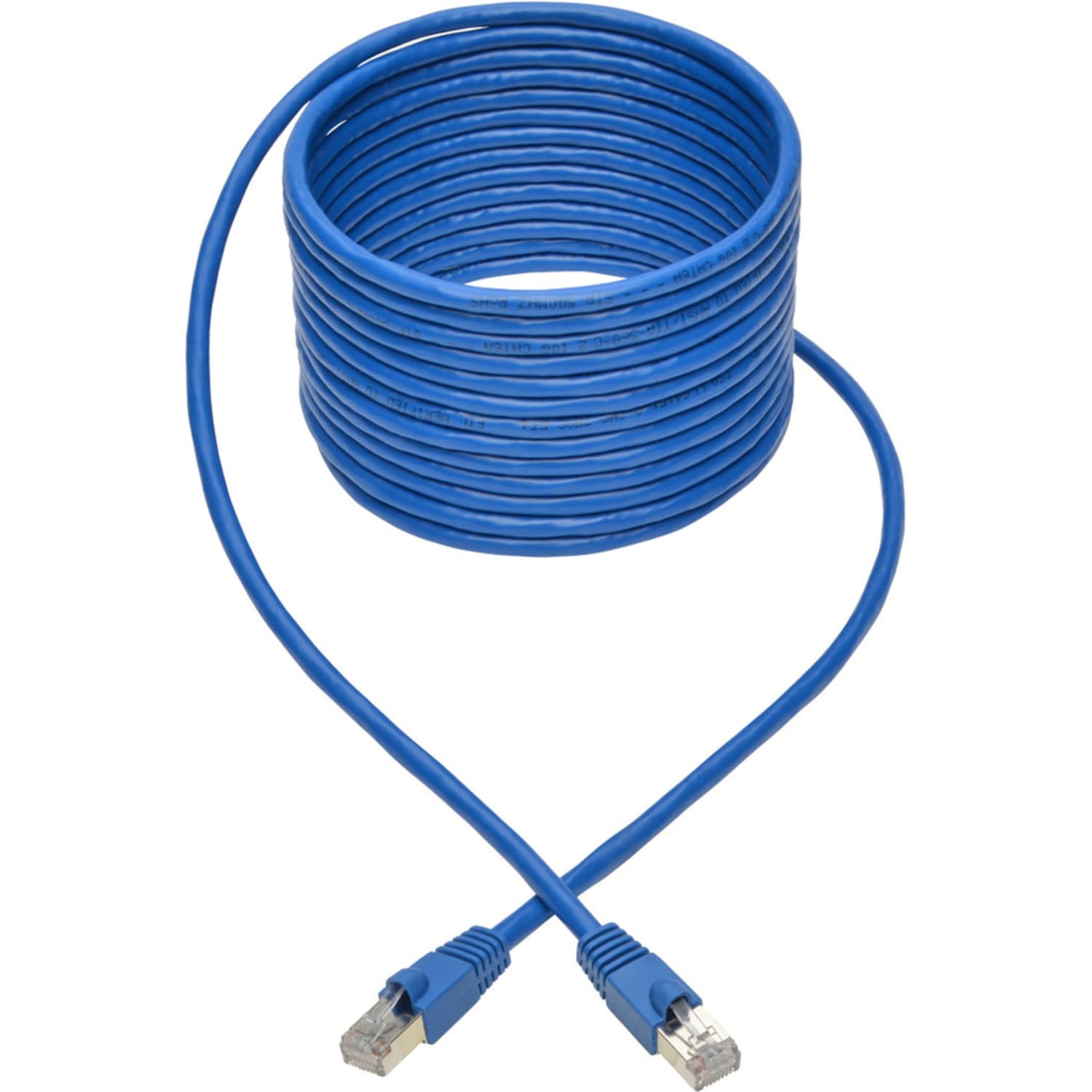 Tripp Lite Cat6a Snagless Shielded STP Patch Cable 10G, PoE, Blue M/M 20ft - Image 3