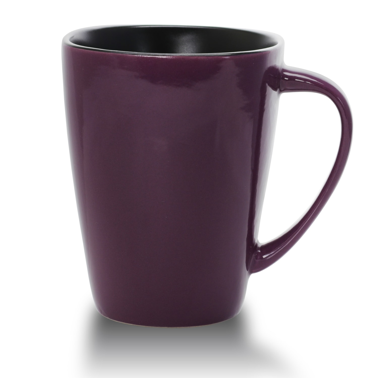 Elama 14-Oz. Stoneware Mugs, Mulberry, Purple, Set Of 6 Mugs - Image 5