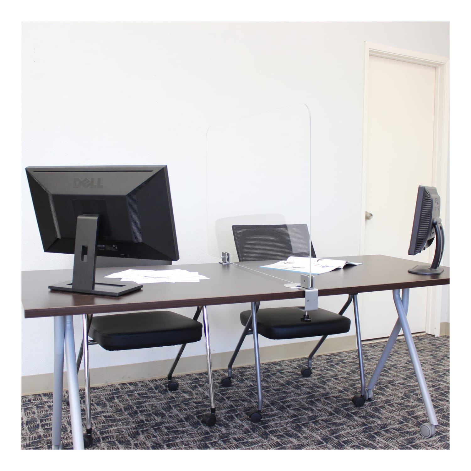 Boss Office Products 24inW Plexiglas Privacy Panel, Clear - Image 4