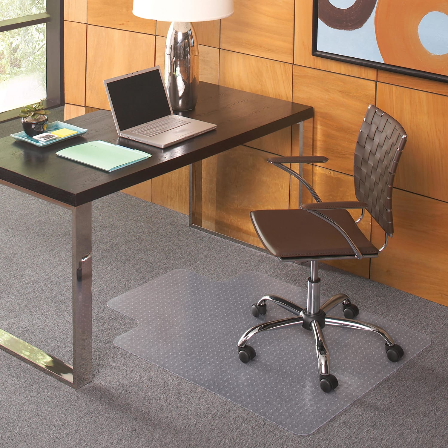 ES Robbins EverLife Chair Mat, 36in x 48in, Clear - Image 3