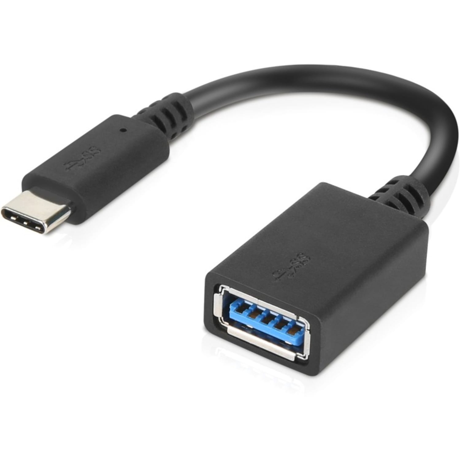 Lenovo USB-C to USB-A Adapter - 5.51in USB Data Transfer Cable - First End: 1x USB 3.0 Type A - Female - 4X90Q59481
