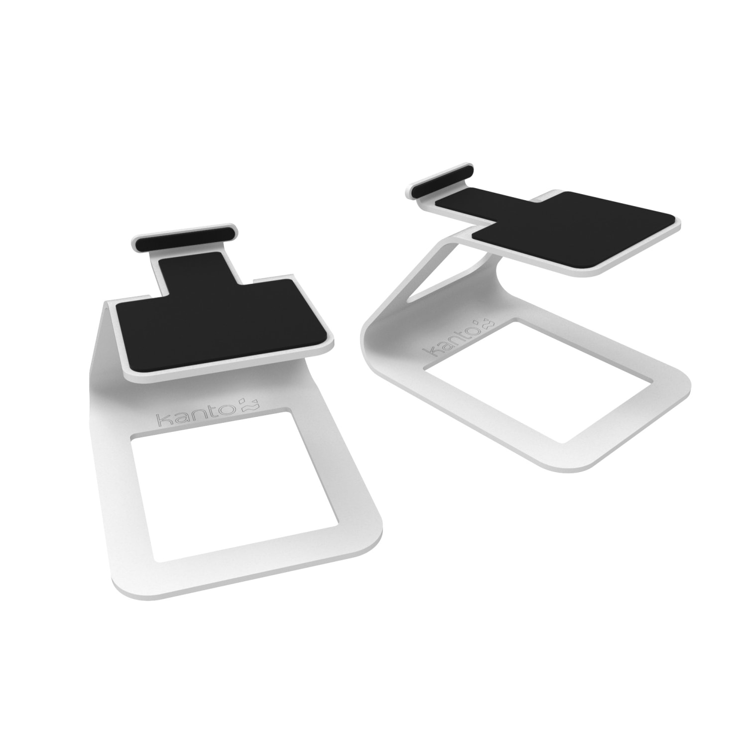 Kanto Desktop Speaker Stands SE2 - 7.10 lb Load Capacity - 3.80in Height - Desktop - Silicone, Steel - White - Image 3