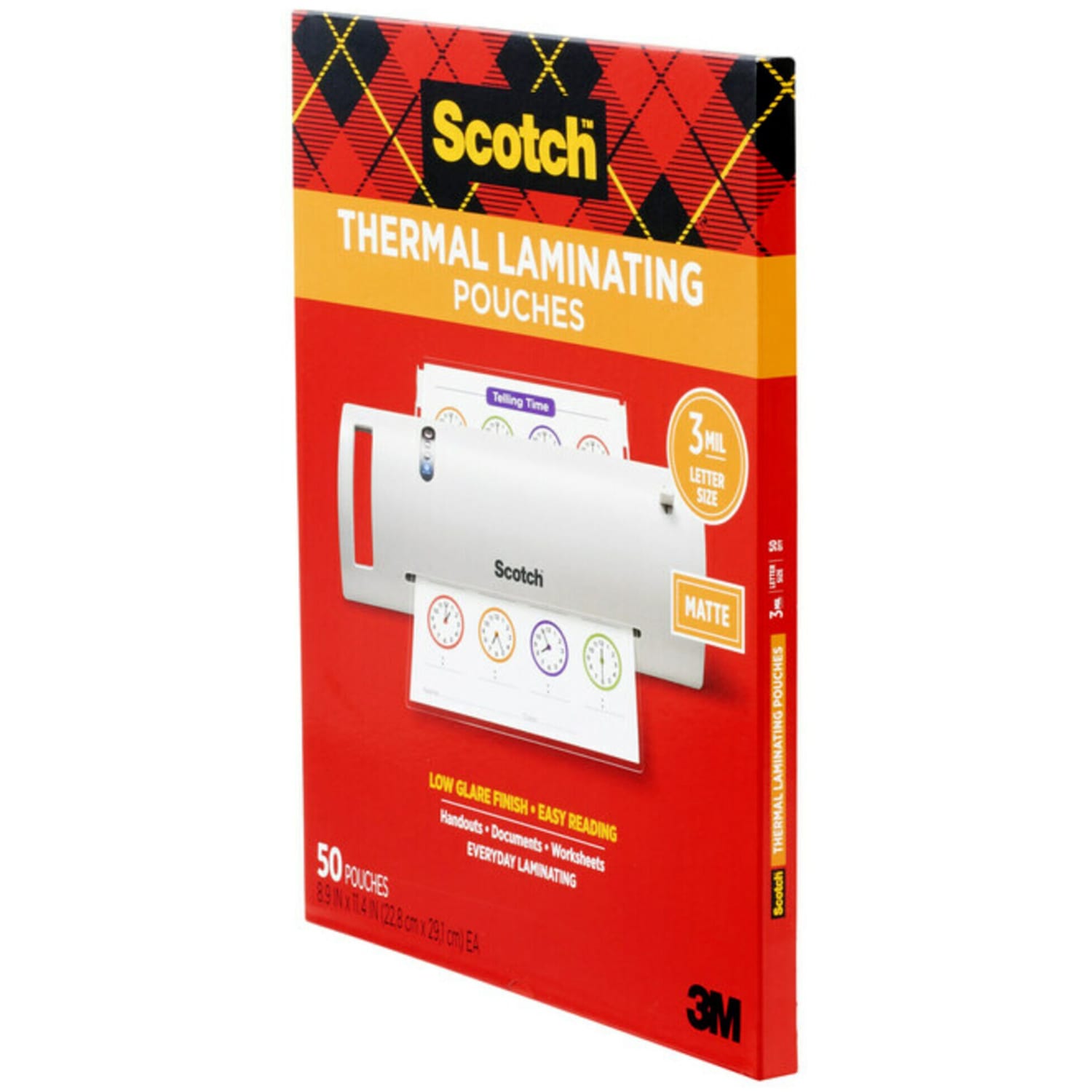 Scotch Thermal Laminating Pouches, 8-15/16in x 11-7/16in, Matte, Clear, 50 Laminating Pouches - Image 4