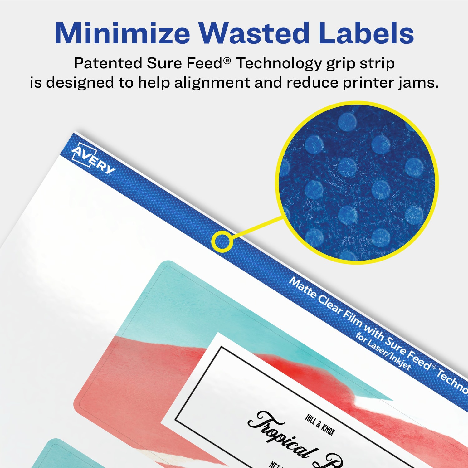 Avery Permanent Labels With Sure Feed, 94241-CMF50, Rectangle, 2in x 5in, Matte Clear, Pack Of 200 - Image 5