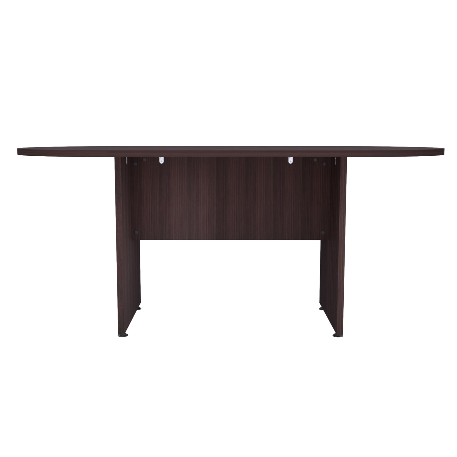 Inval IVA ProSeries Race Track Oval Conference Table, 71in W x 35in D x 29 1/2in H, Espresso - Image 3
