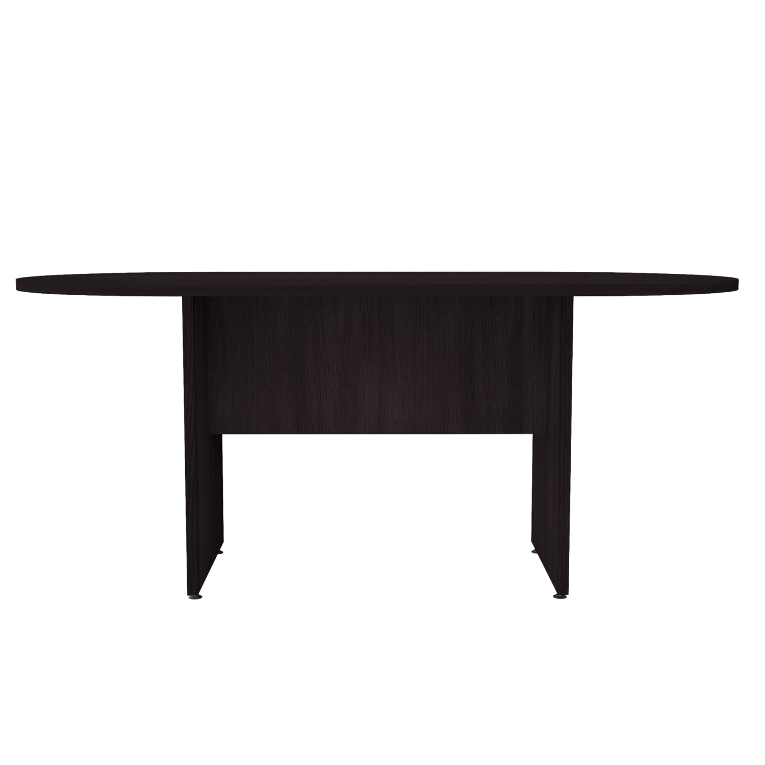 Inval IVA ProSeries Race Track Oval Conference Table, 71in W x 35in D x 29 1/2in H, Espresso - Image 5
