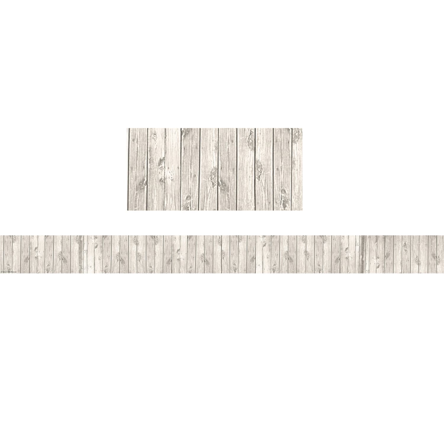 Teacher Created Resources Straight Border Trim, White Wood Design, 35ft Per Pack, Set Of 6 Packs - Image 3