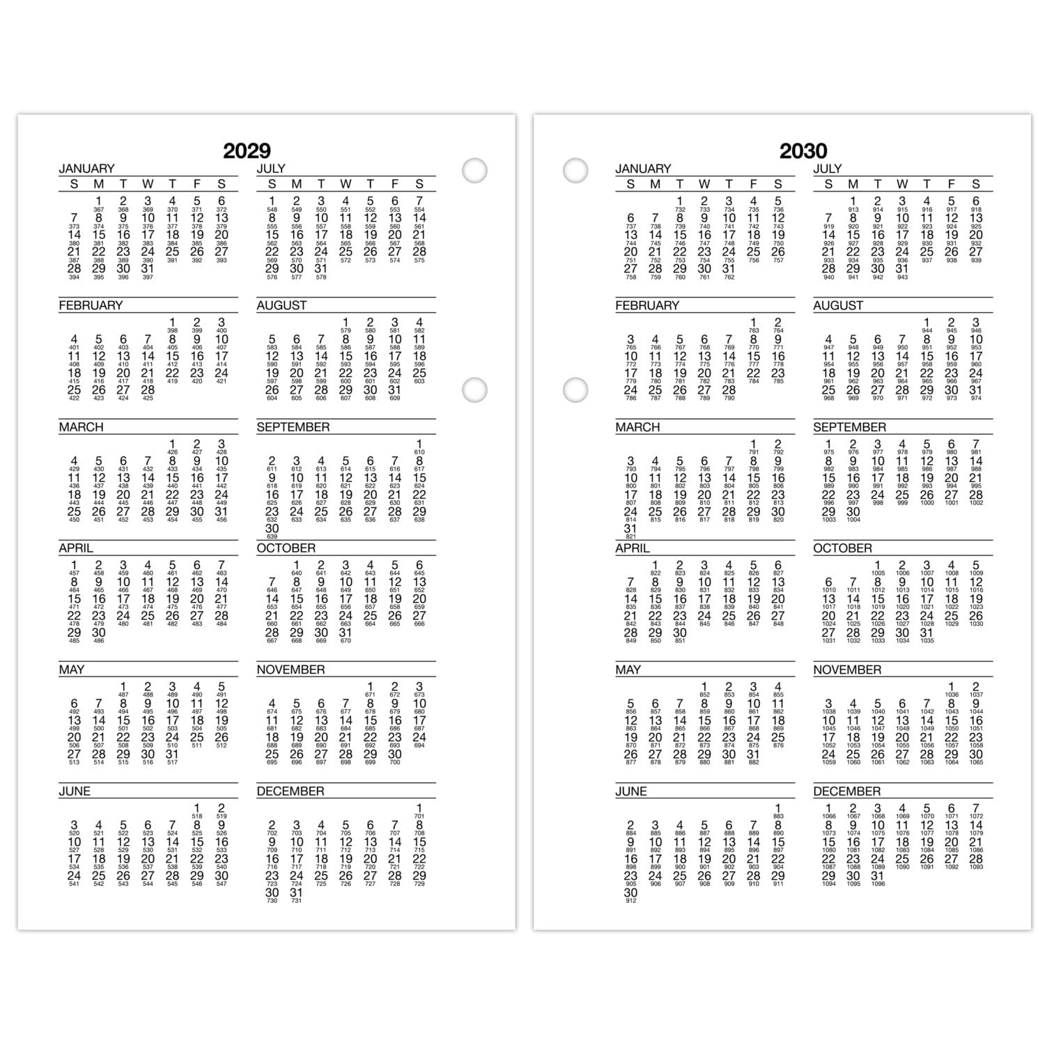 AT-A-GLANCE Burkharts Day Counter 2026 Daily Loose-Leaf Desk Calendar Refill, Large, 4 1/2in x 7 1/2in - Image 6