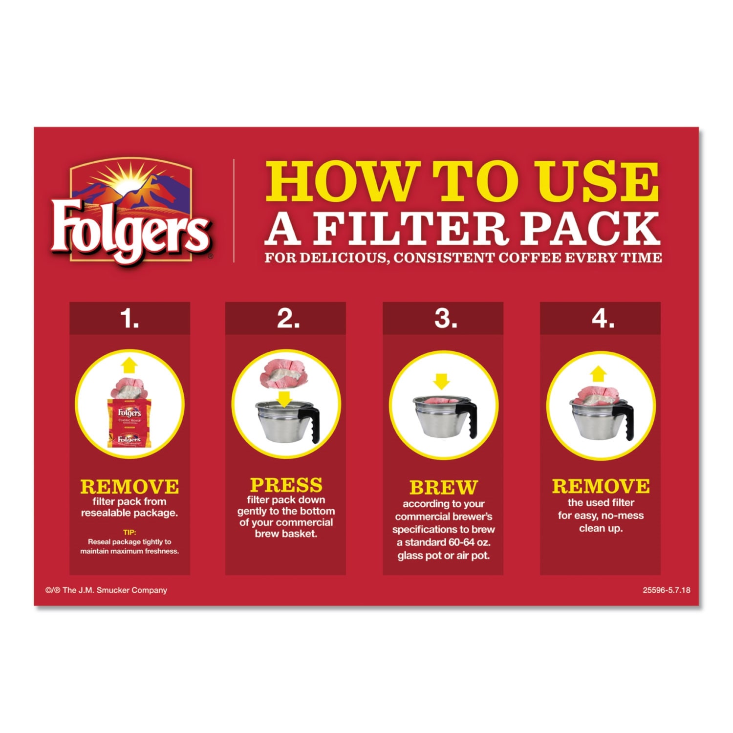 Folgers Coffee Filter Packs, Regular, 1.05 Oz, Carton Of 40 Packs - Image 5