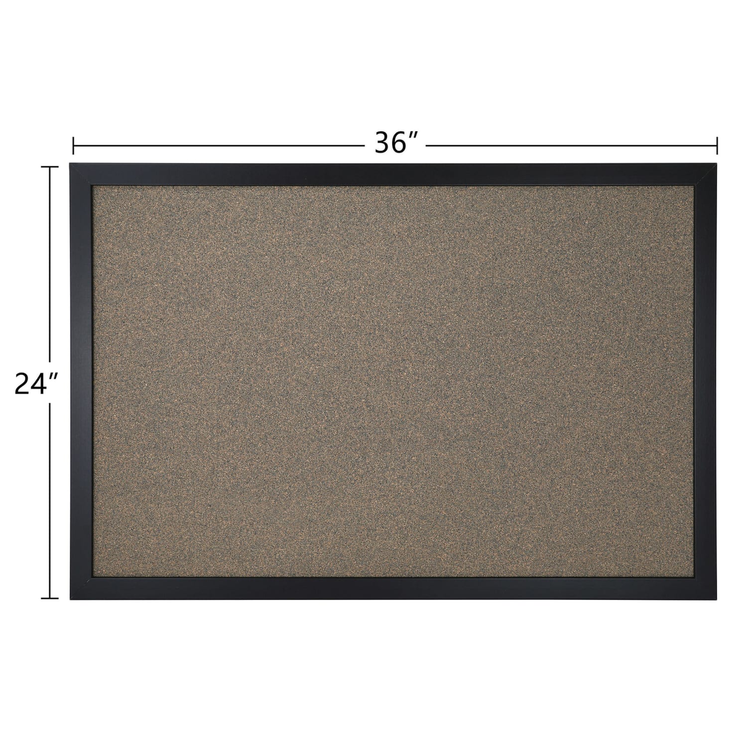 Office Depot Brand Cork Bulletin Board, 24in x 36in, Black Finish Frame - Image 3