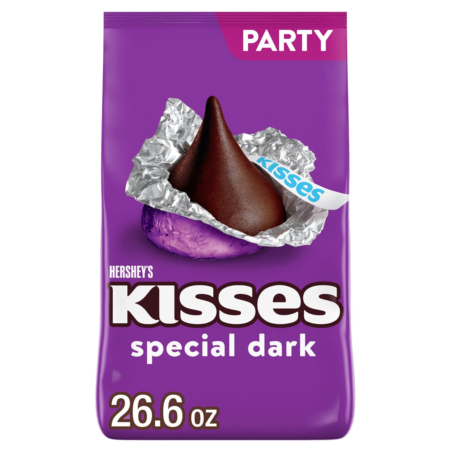 Hersheys Kisses Dark Chocolate Candy, 32.1 Oz Bag