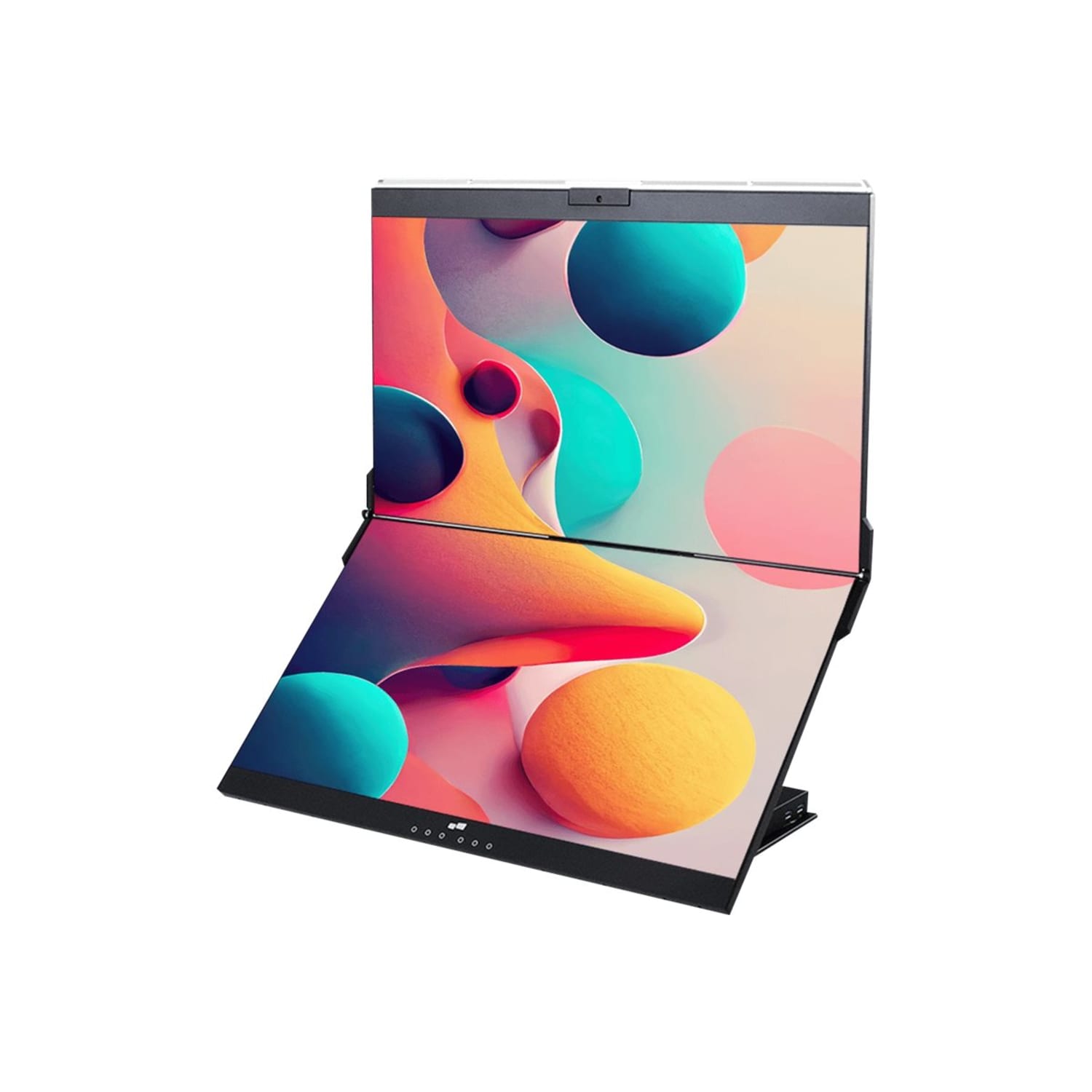 Mobile Pixels GEMINOS - Dual LCD monitor - 24in - 1920 x 1080 Full HD (1080p) @ 60 Hz - IPS - 250 cd/m2 - 1000:1 - 2xHDMI, 2xUSB-C - speakers - Image 3