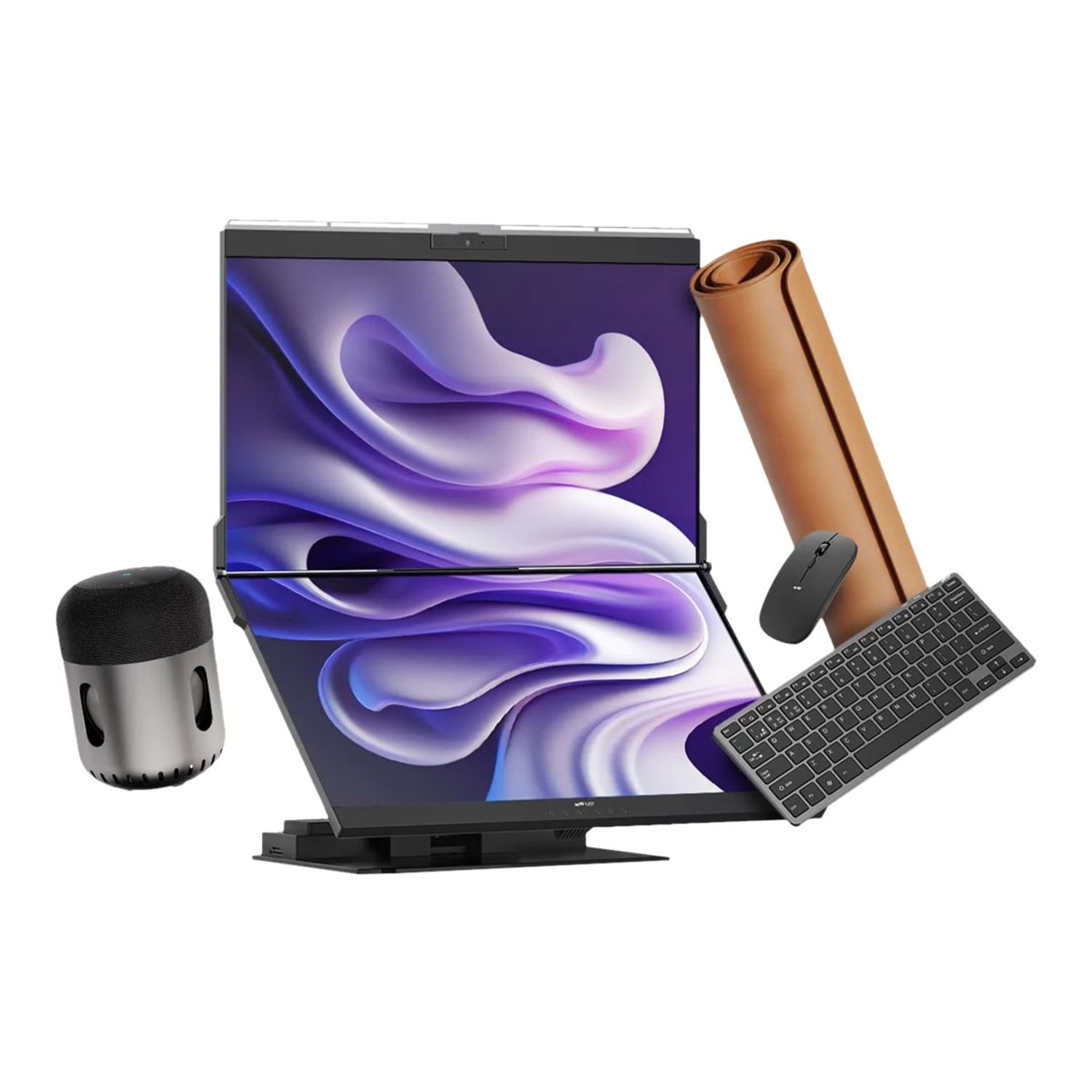 Mobile Pixels GEMINOS - Dual LCD monitor - 24in - 1920 x 1080 Full HD (1080p) @ 60 Hz - IPS - 250 cd/m2 - 1000:1 - 2xHDMI, 2xUSB-C - speakers - Image 4