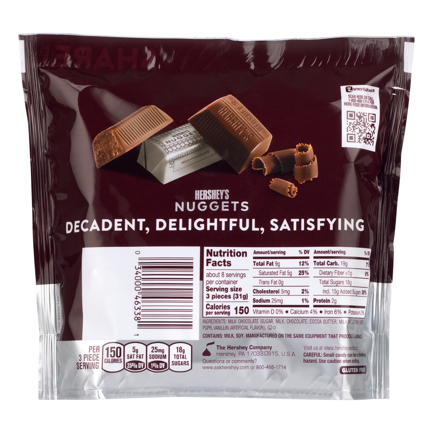 Hersheys Nuggets Milk Chocolate Candy, 10.2 Oz, Pack Of 3 Bags - Image 4