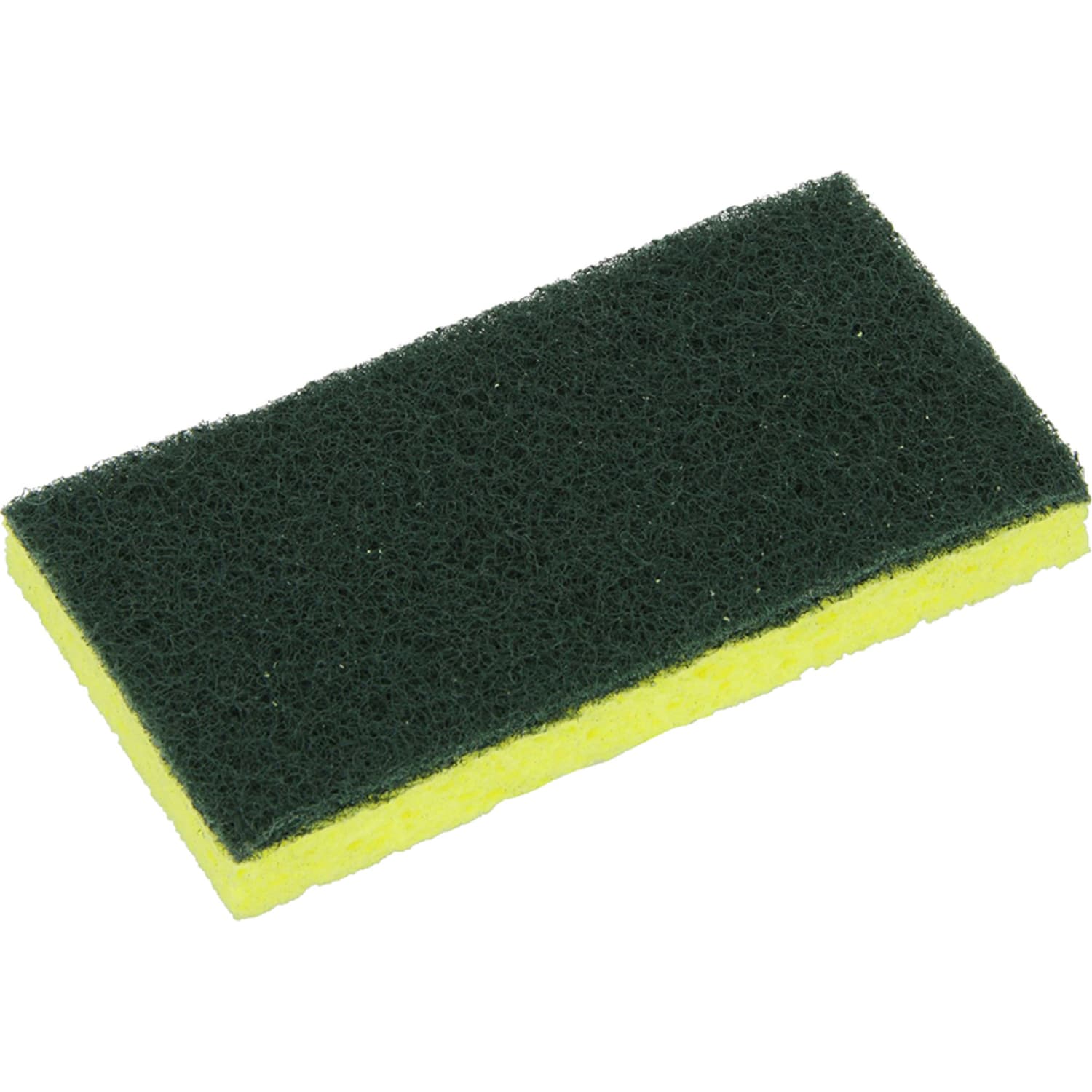 Impact Cellulose Scrubber Sponge - 0.9in Height x 3.2in Width x 6.3in Length - 5 / Pack - Cellulose - Yellow, Green - Image 5
