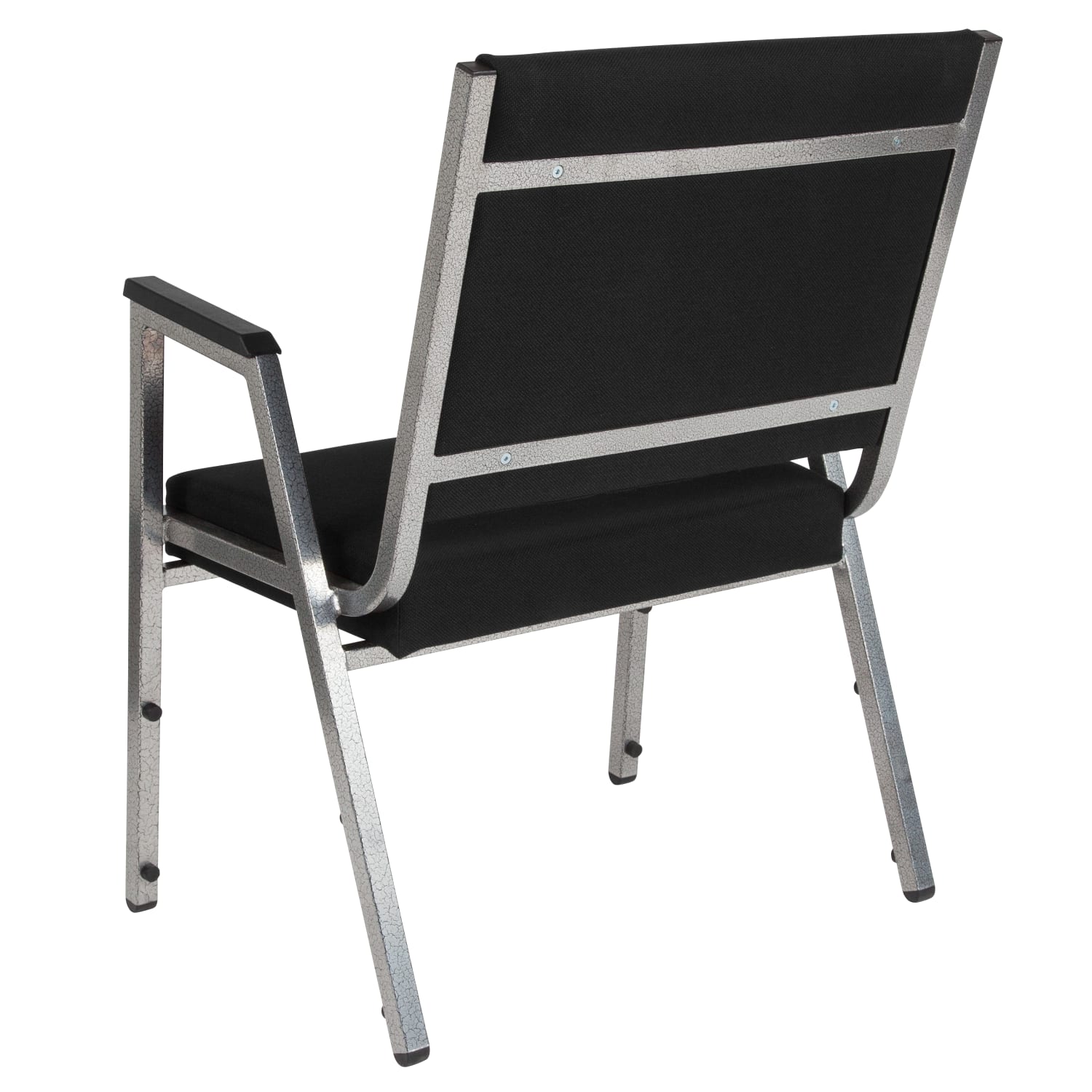 Flash Furniture HERCULES Fabric Bariatric Medical Reception Chair With Antimicrobial Protection, Arm Rests, Black/Silvervein - Image 5