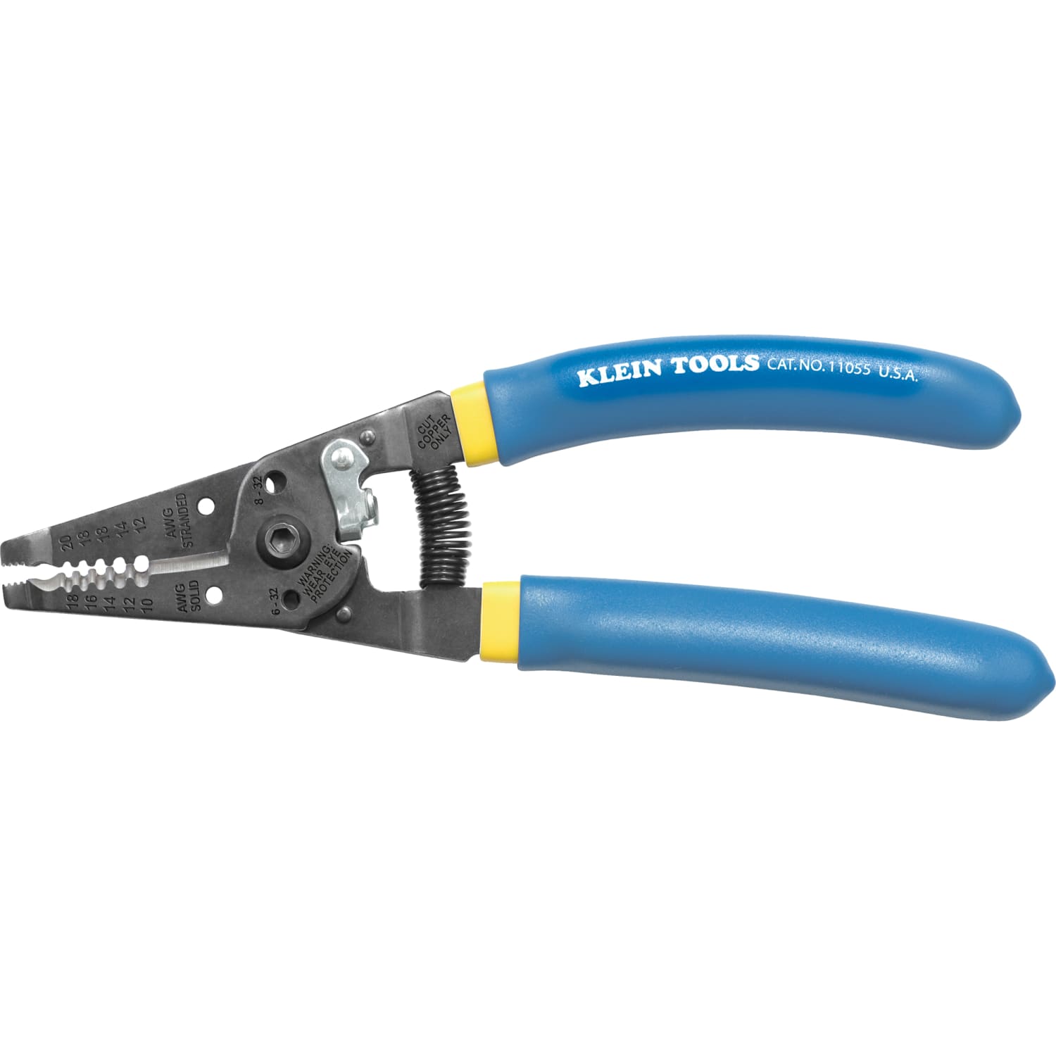 Klein Tools Klein-Kurve 11055 Multipurpose Cutter/Stripper - 7.1in Length - 0.34 lb - Comfortable Grip