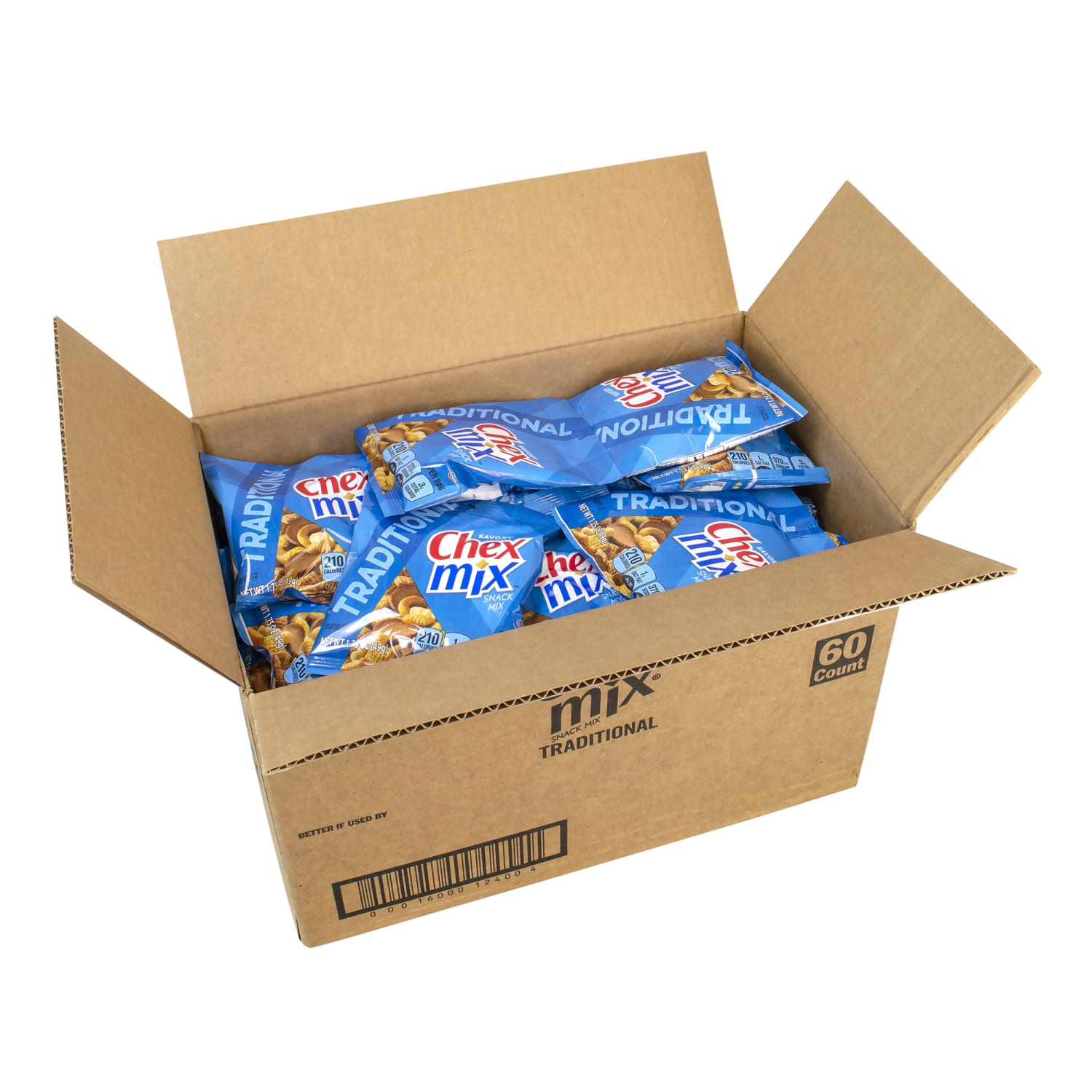 Chex Mix Traditional Snack Mix, 1.75 Oz, Pack Of 60 Bags - Image 3