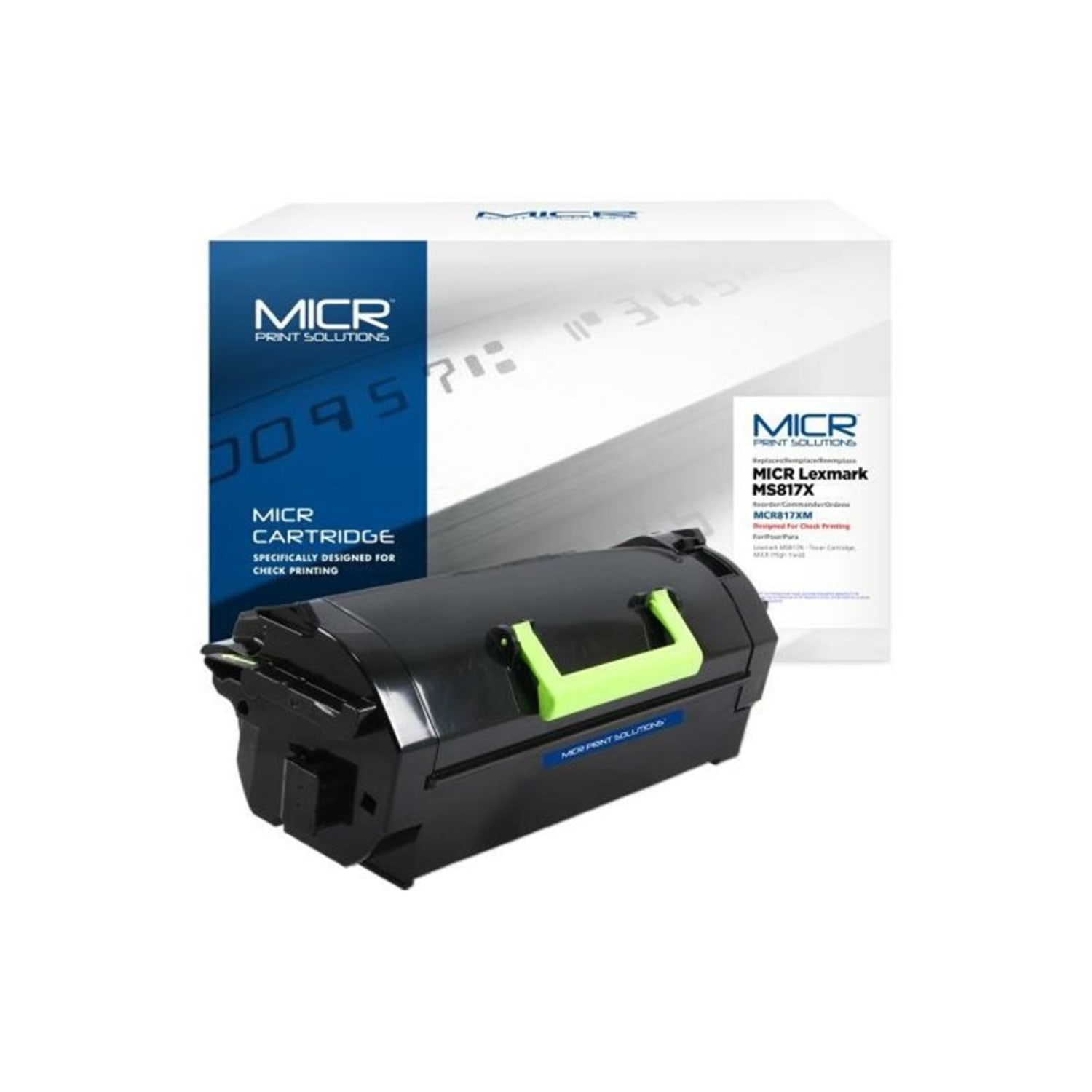 MICR Print Solutions Black High Yield MICR Toner Cartridge Replacement For Lexmark MS817, MCR817XM - Image 3