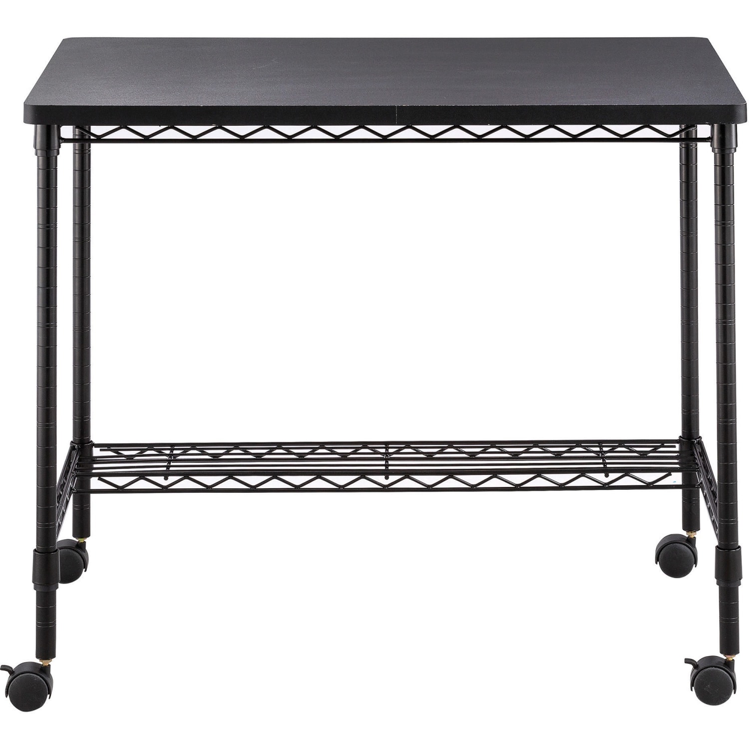 Safco 36inW Mobile Wire Desk Workstation, 30-3/4inH x 35-3/4inW x 24inD, Black - Image 4