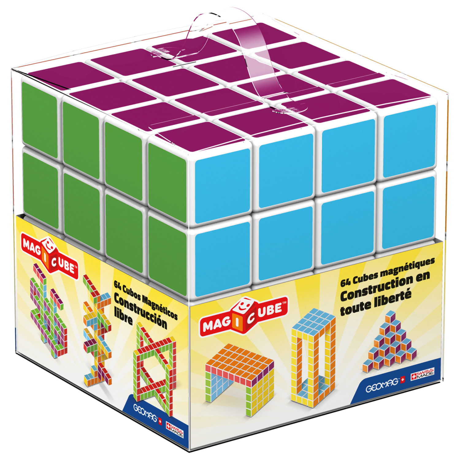 Geomag Magicube Free Building Set, Multicolor, Set Of 64 Pieces - Image 3