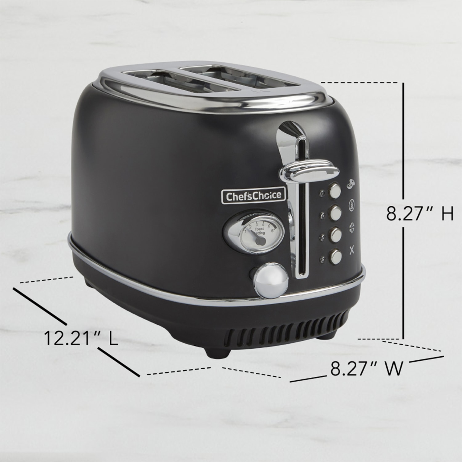 Edgecraft Chefs Choice 2-Slice Toaster, Black - Image 5