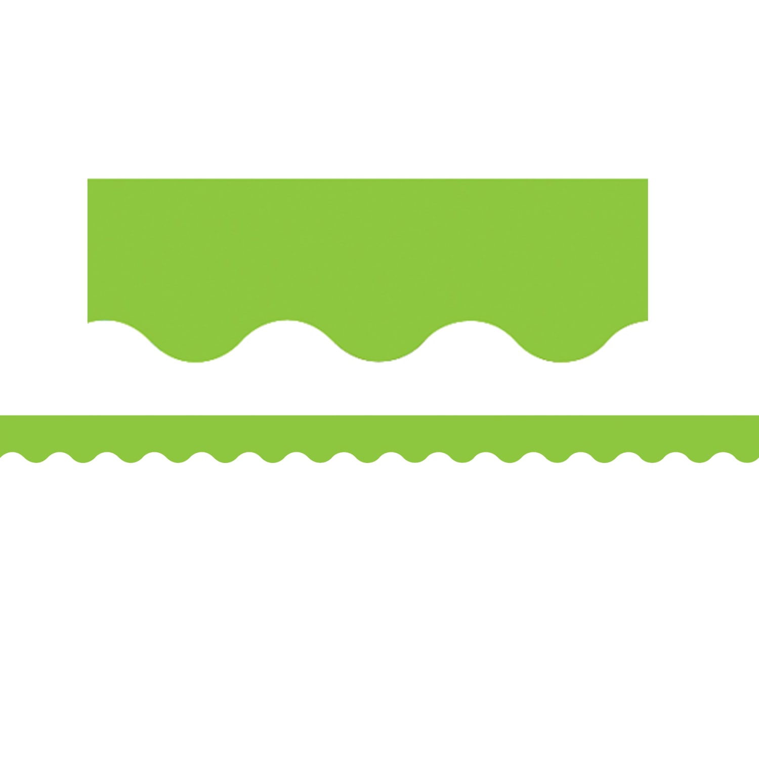 Teacher Created Resources Scalloped Border Trim Packs, 35', Lime, Set Of 6 Packs - Image 3