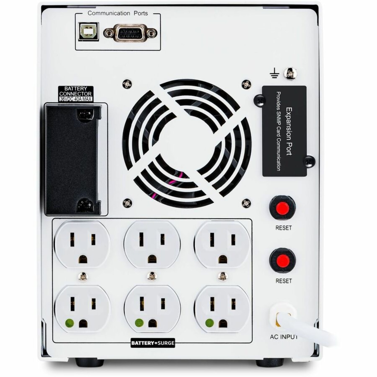 CyberPower Medical Grade M1100XL - UPS - AC 120 V - 880 Watt - 1100 VA - 3 x battery - lead acid - 9 Ah - USB, serial - output connectors: 6 - Image 4