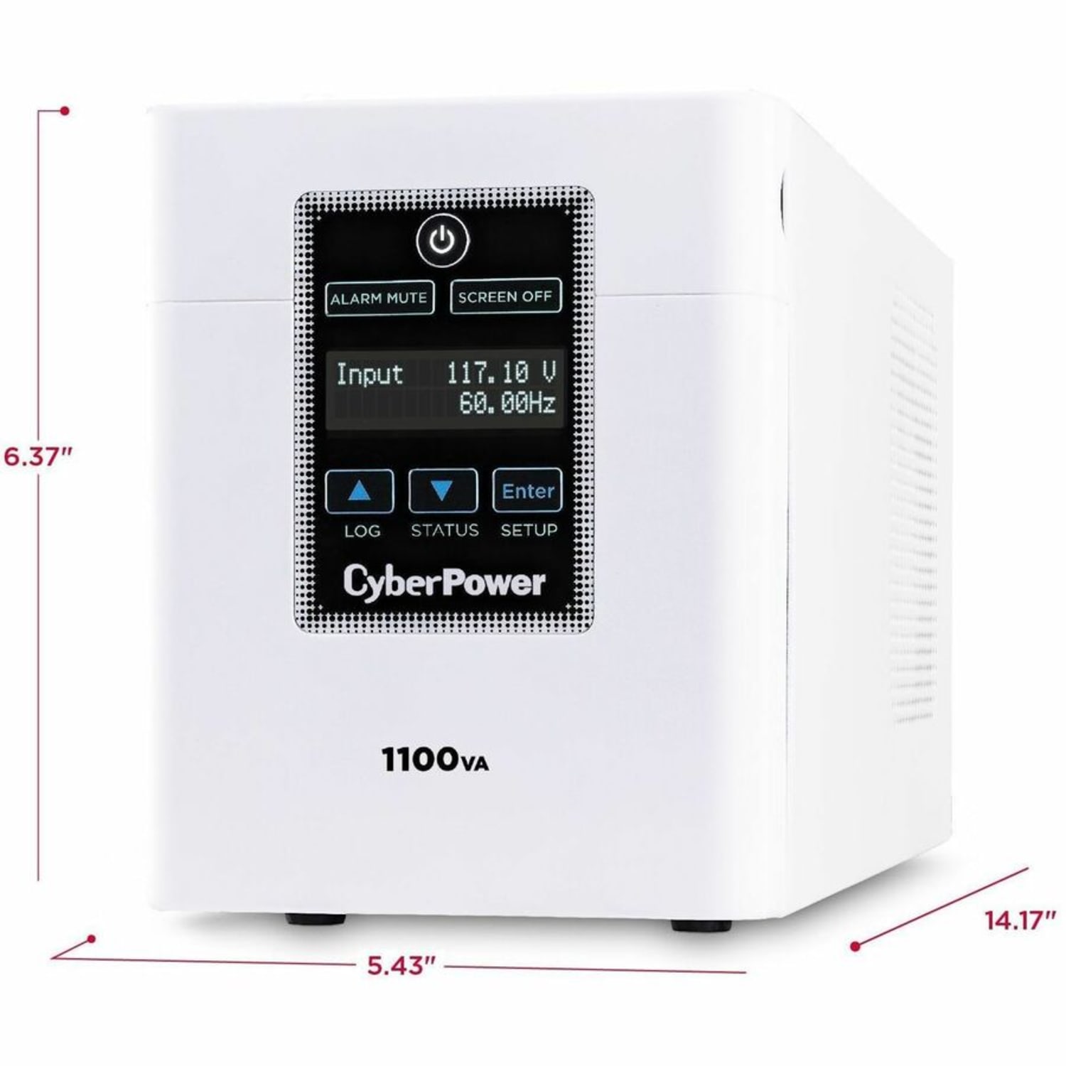 CyberPower Medical Grade M1100XL - UPS - AC 120 V - 880 Watt - 1100 VA - 3 x battery - lead acid - 9 Ah - USB, serial - output connectors: 6 - Image 6
