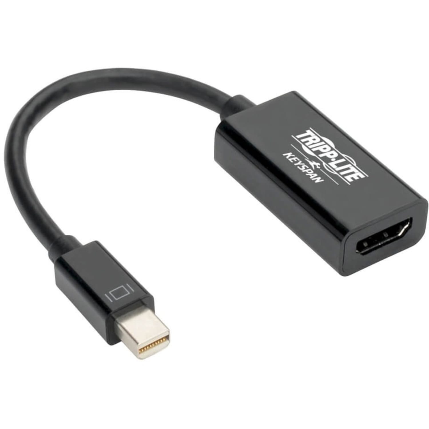 Eaton Tripp Lite Series Keyspan Mini DisplayPort 1.2 to HDMI Active Adapter - M/F, 4K x 2K @ 60 Hz, Thunderbolt 1/2, Black mDP to HDMI