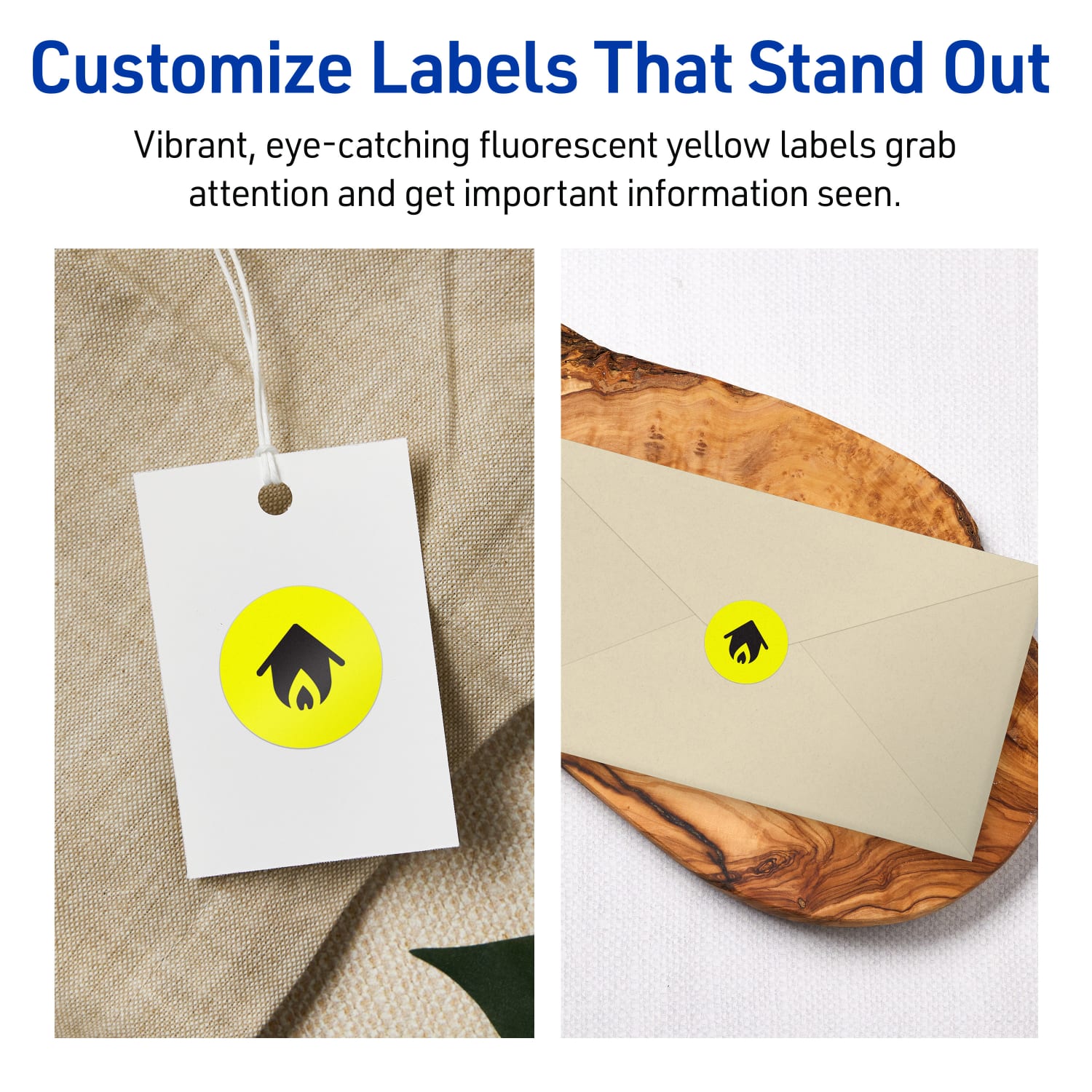 Avery Print-To-The-Edge Labels With Sure Feed Technology, 94500-NYP20, Round, 1in, Matte Neon Yellow, Pack of 960 - Image 4