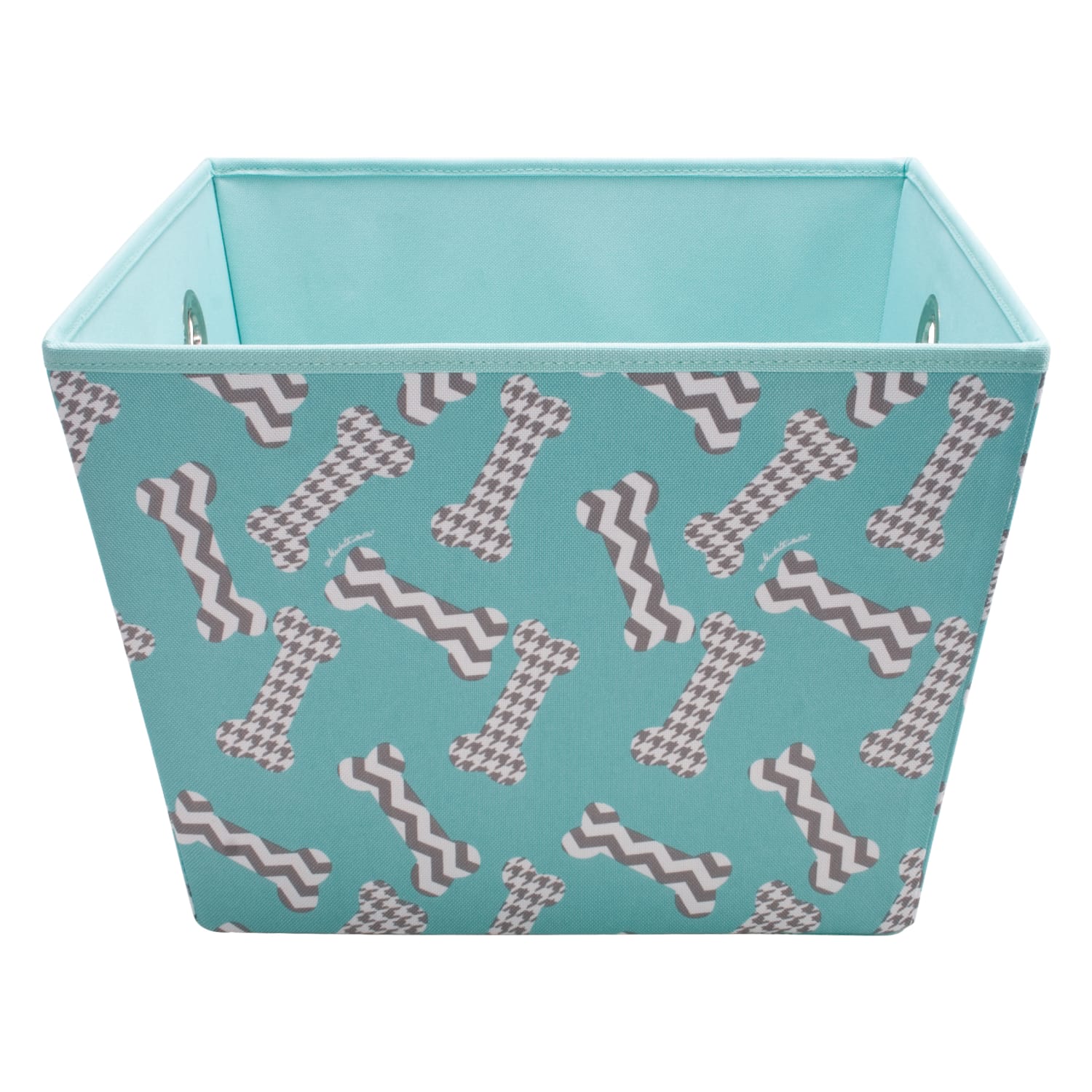 Advantus Fabric Toy Bin, 10inH x 10-3/4inW x 14-1/2inL, Blue - Image 5
